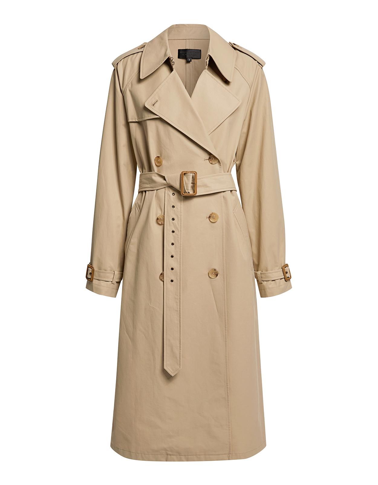 Nili Lotan Cotton Tanner Trench Coat in Natural - Lyst