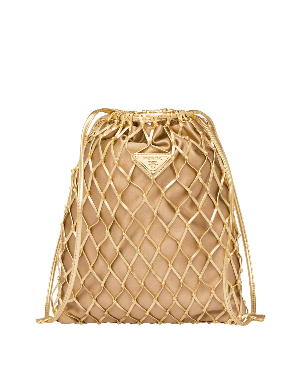 prada fishnet bag
