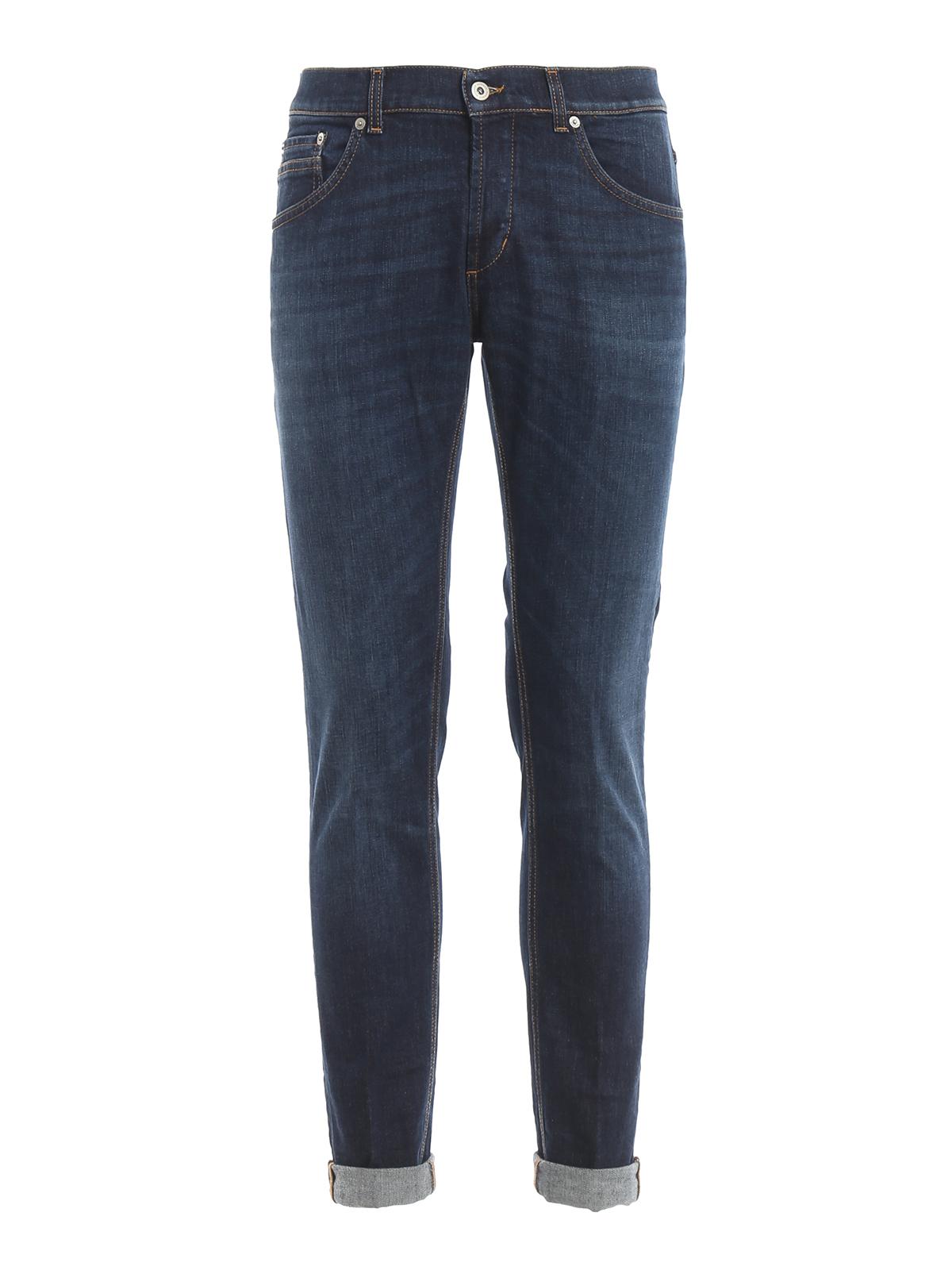 Dondup Denim Ritchie Skinny Jeans in Dark Wash (Blue) for Men - Lyst