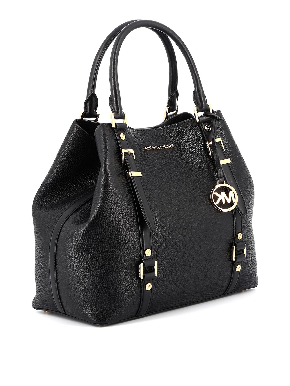 Michael Kors Leather Bedford Legacy Lg Grab Tote Black - Save 21% - Lyst