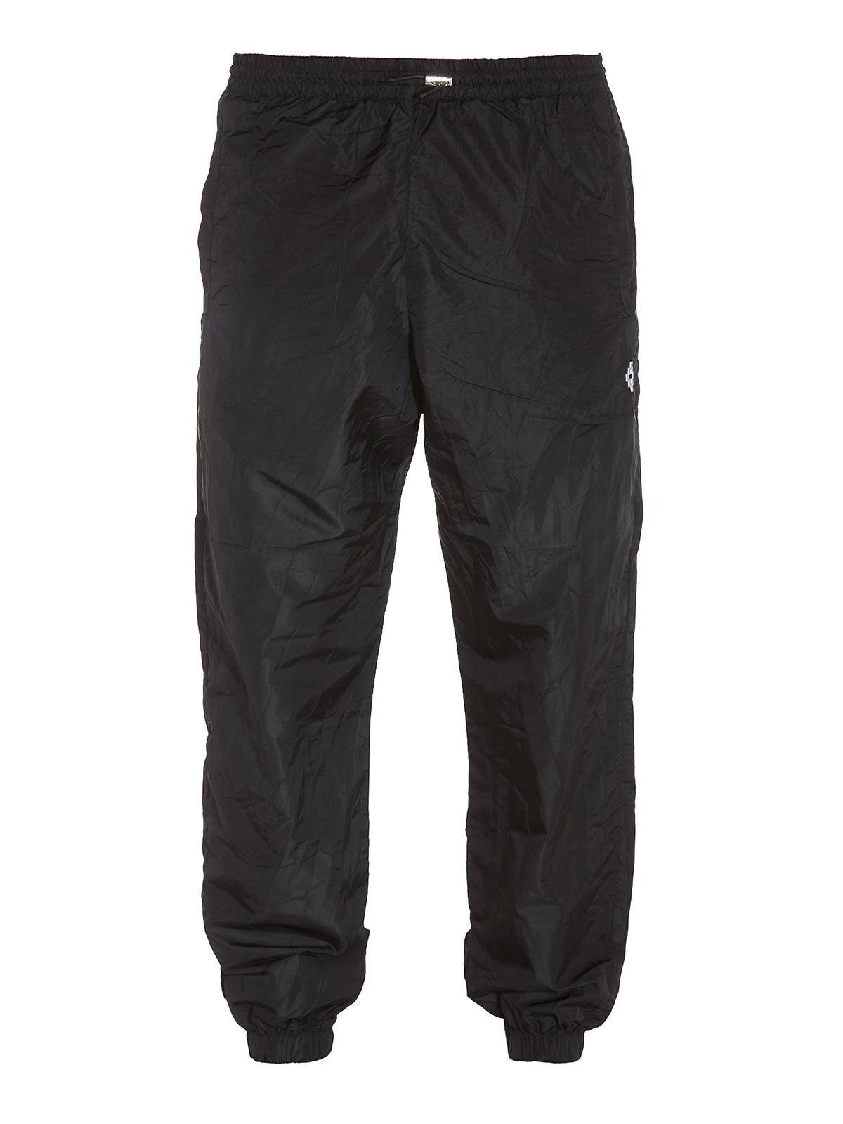 Marcelo Burlon Synthetic Nylon Blend jogging Pants in Black for Men - Lyst