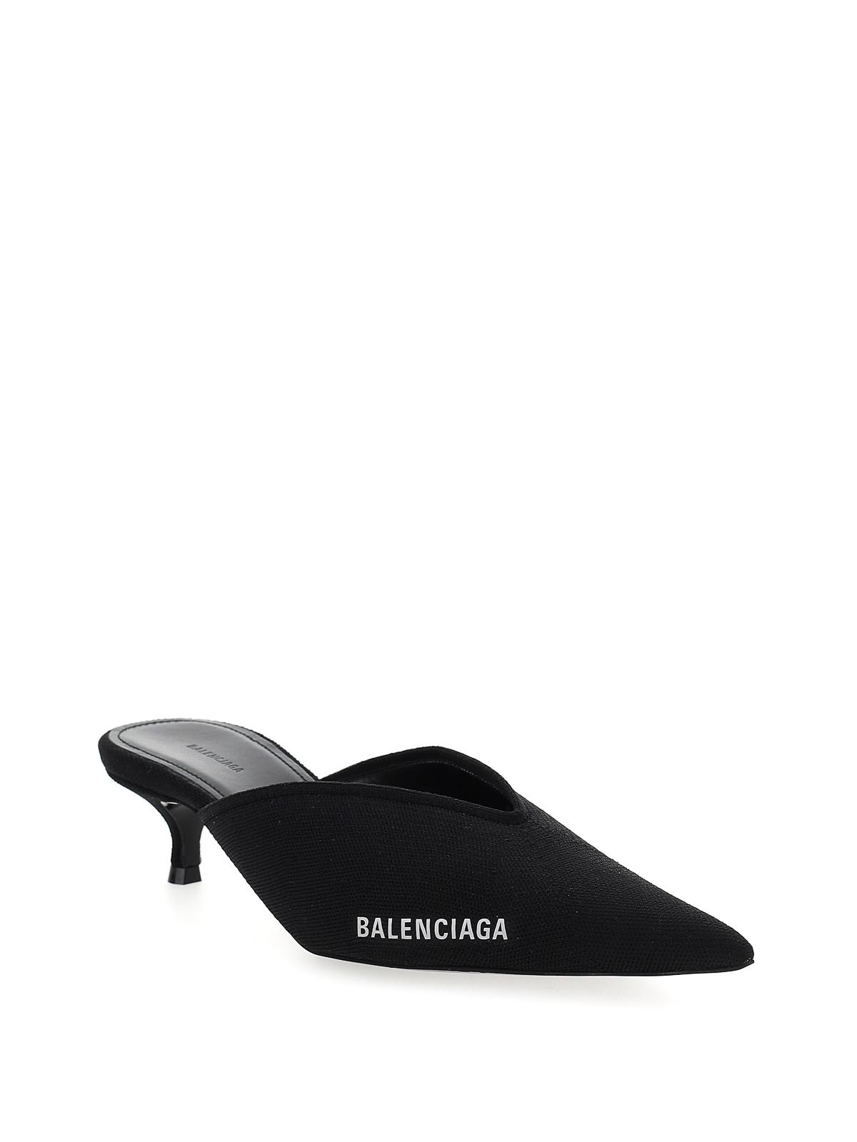 balenciaga scrunch knife mules