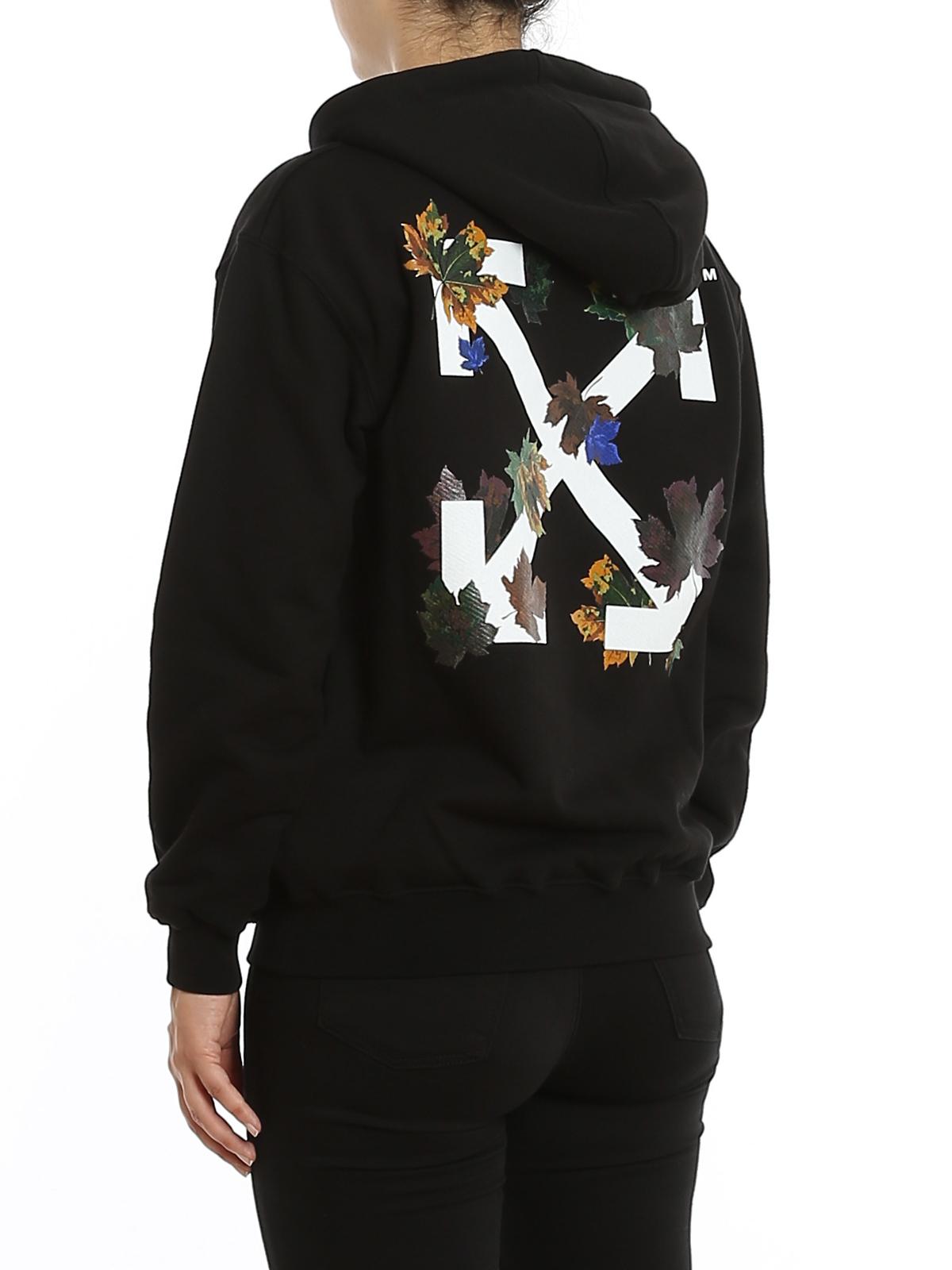 off white leaf hoodie