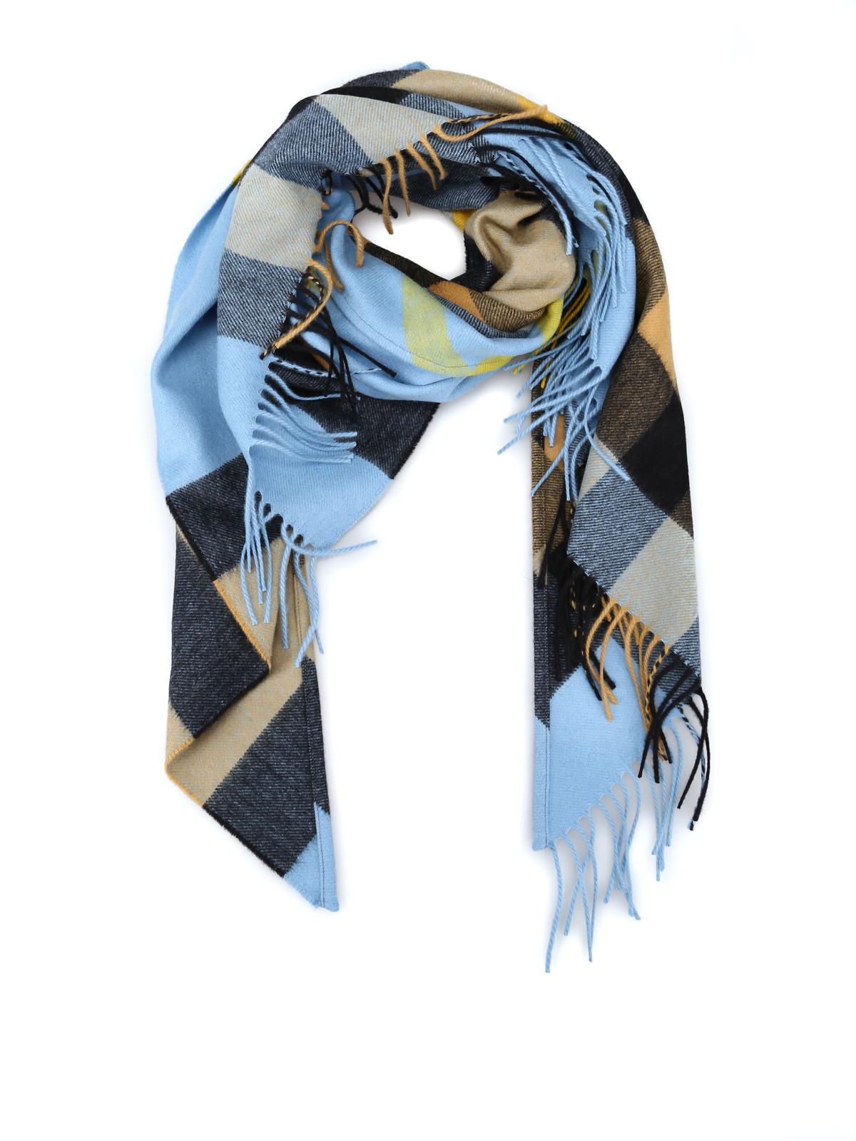 burberry light blue cashmere scarf