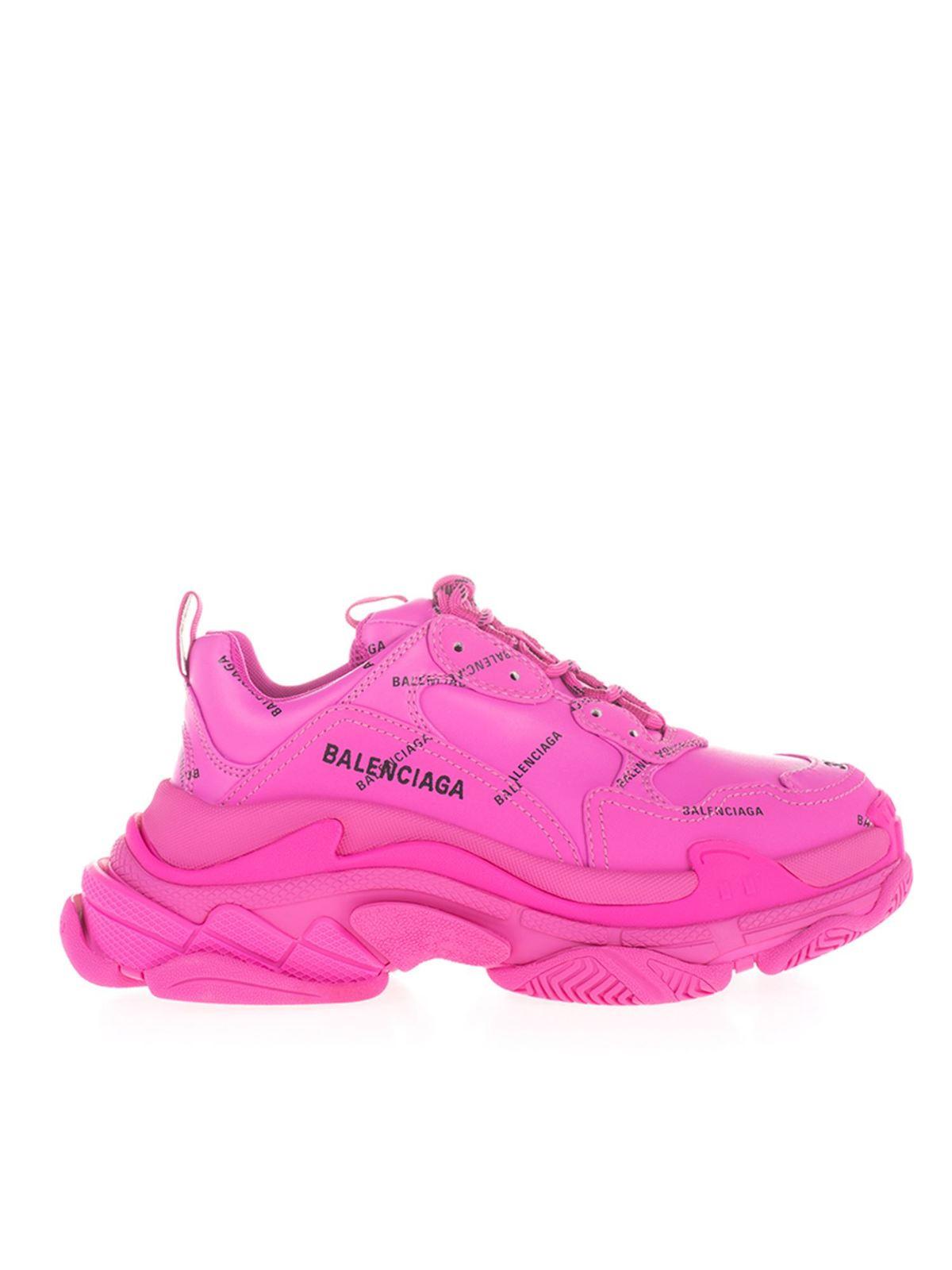 balenciaga pink and white sneakers
