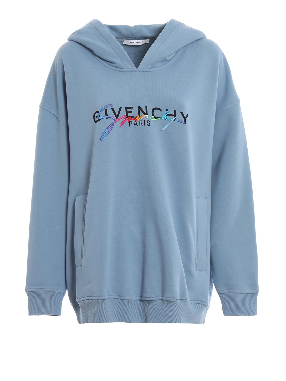 Light blue givenchy hoodie Clearance
