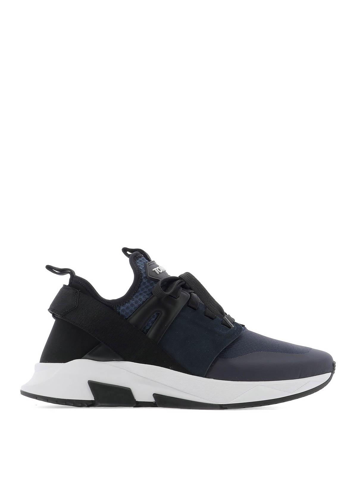 Tom Ford Synthetic Jago Nylon Sneakers in Blue for Men - Lyst