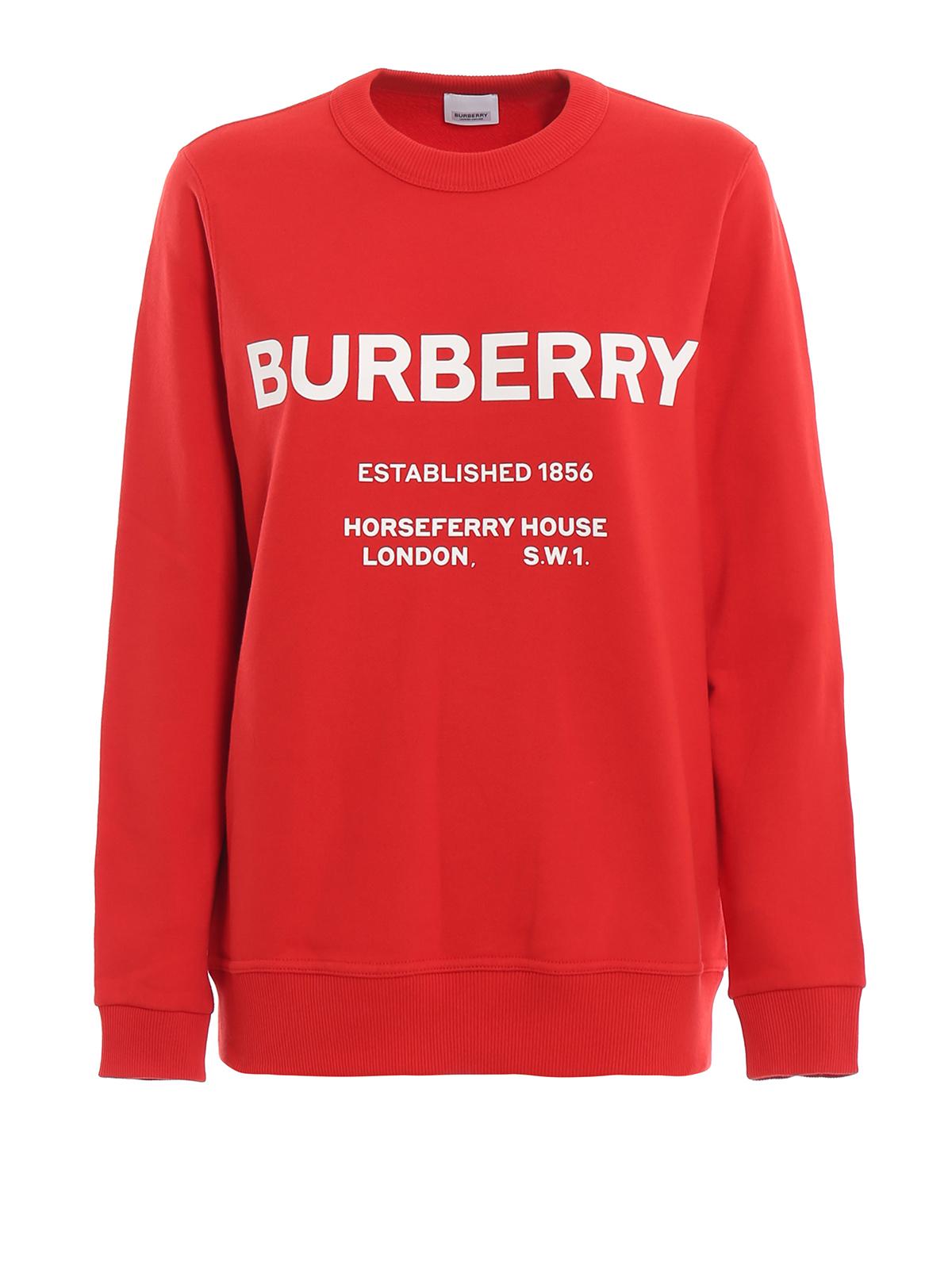 burberry red sweatshirt