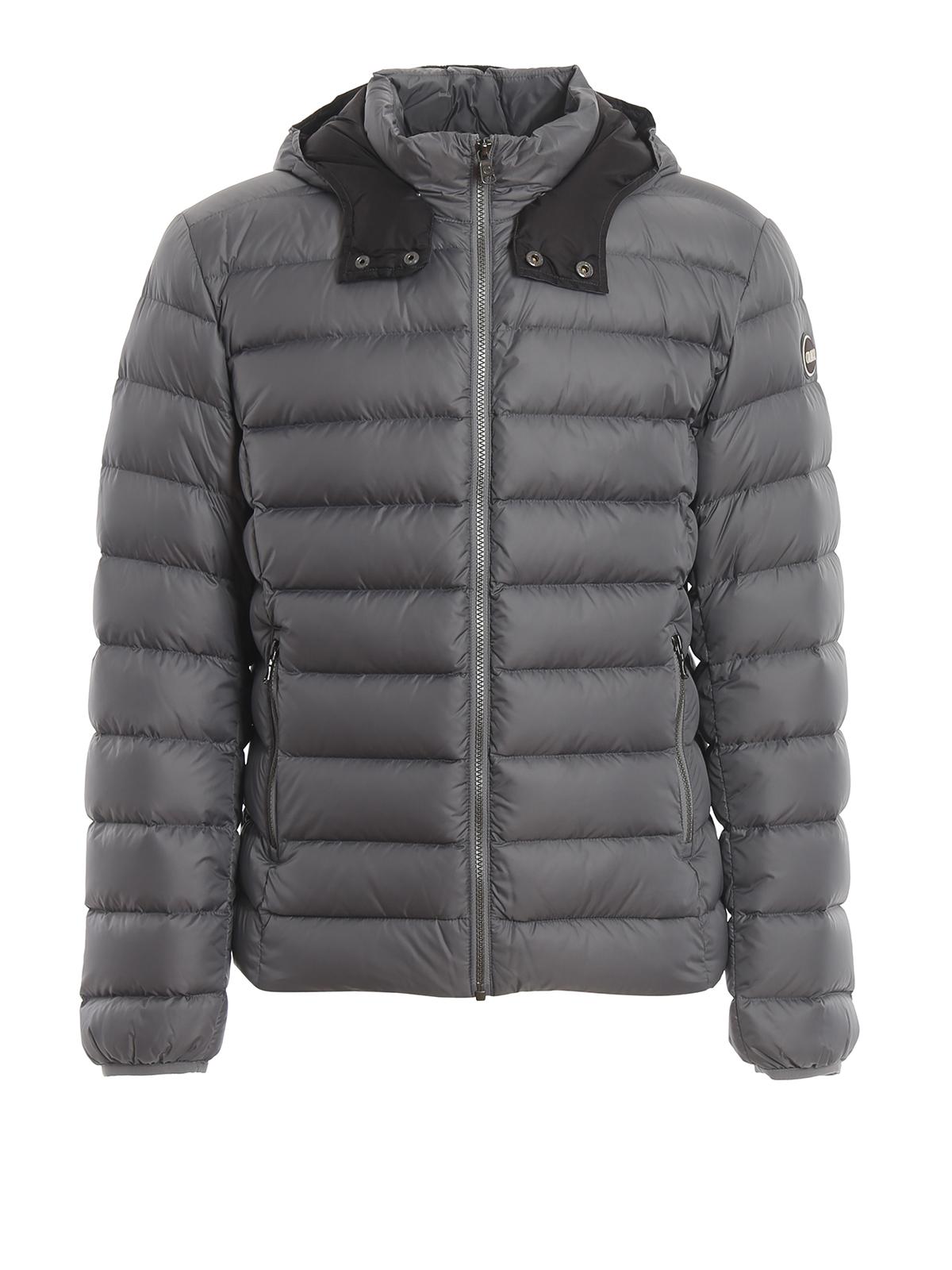 Colmar Synthetic Semi-matte Puffer Jacket With Removable Hood in Grey ...