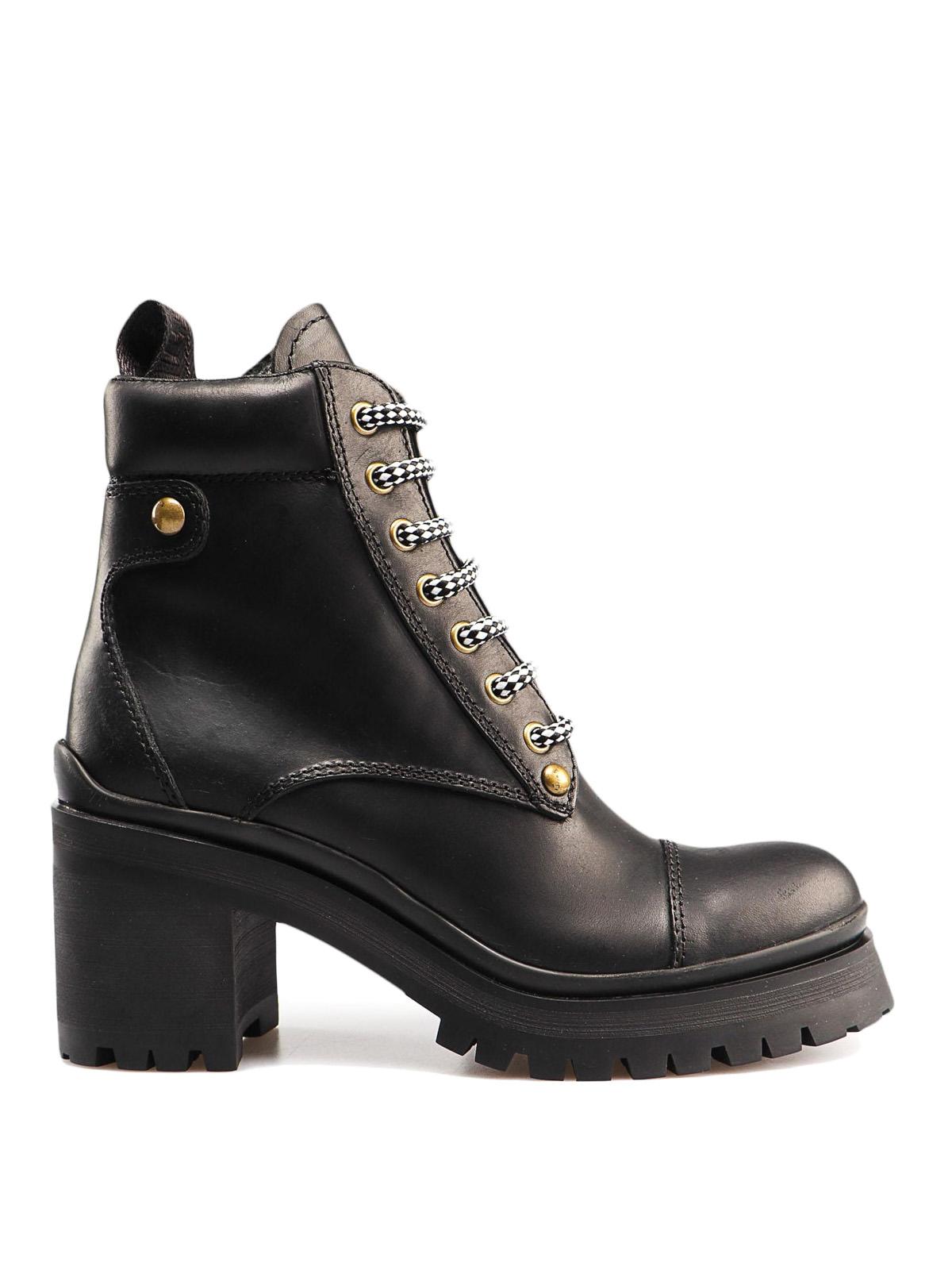 miu miu nevermind leather combat boots
