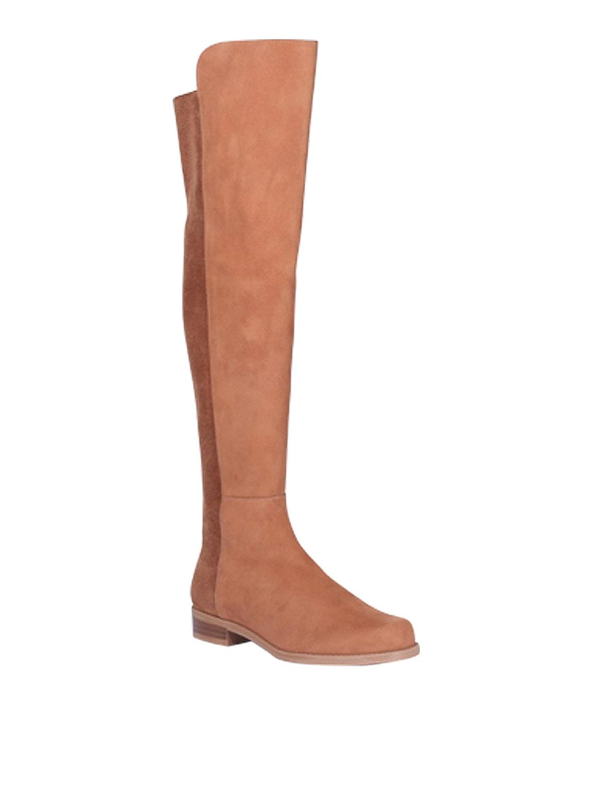 stuart weitzman half and half suede boots