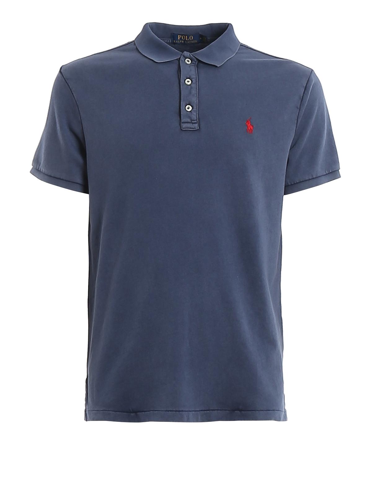 Polo Ralph Lauren Iconic Logo Embroidery Polo in Dark Blue (Blue) for ...