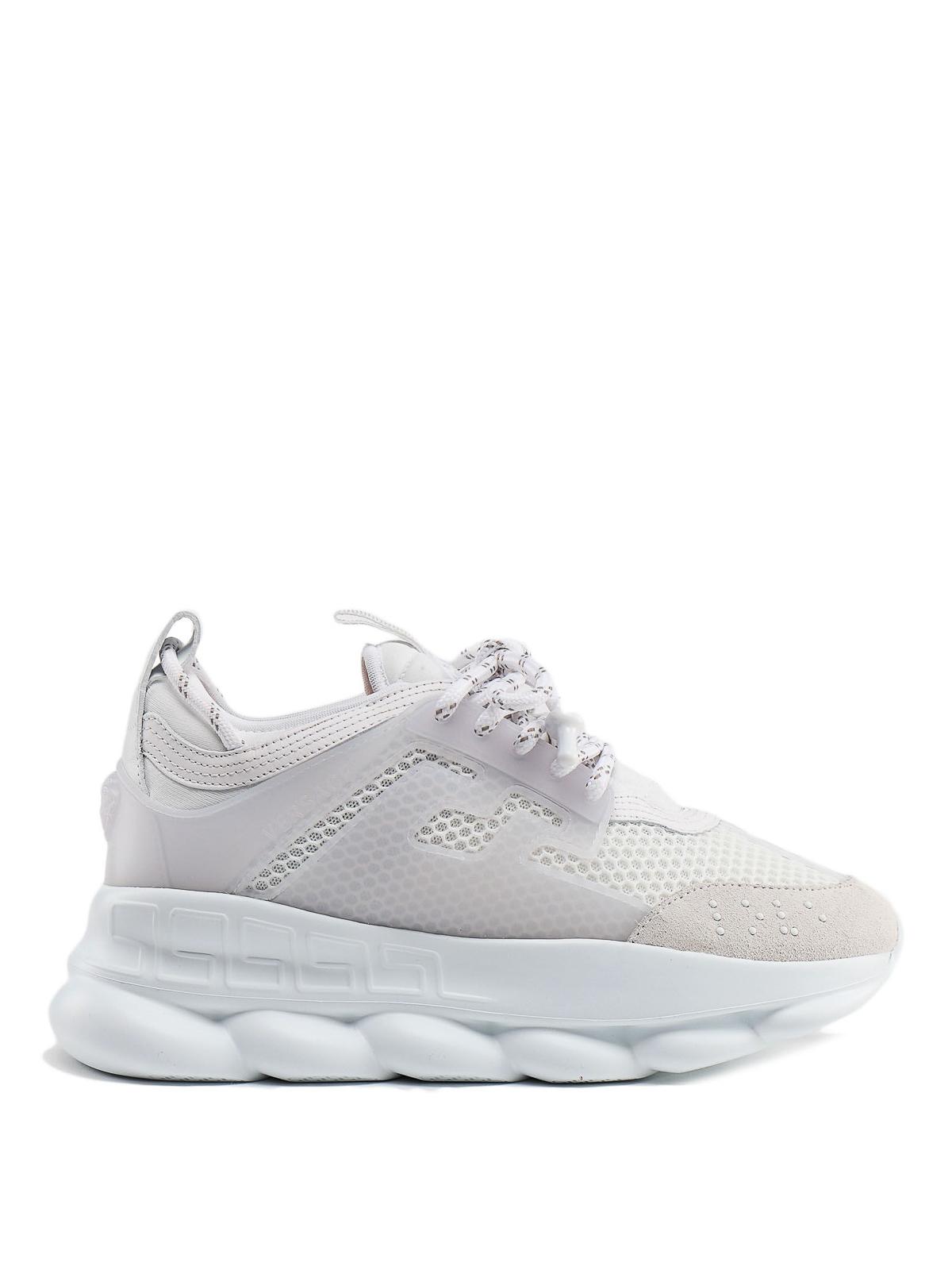 Versace Chain Reaction Sneakers in White - Lyst