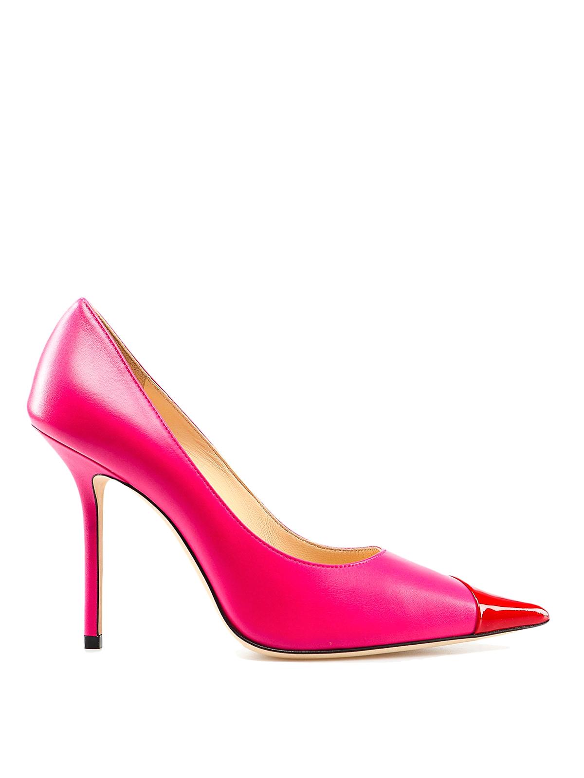 Jimmy Choo Leather Love 100 Asymmetric Pumps in Pink Lyst
