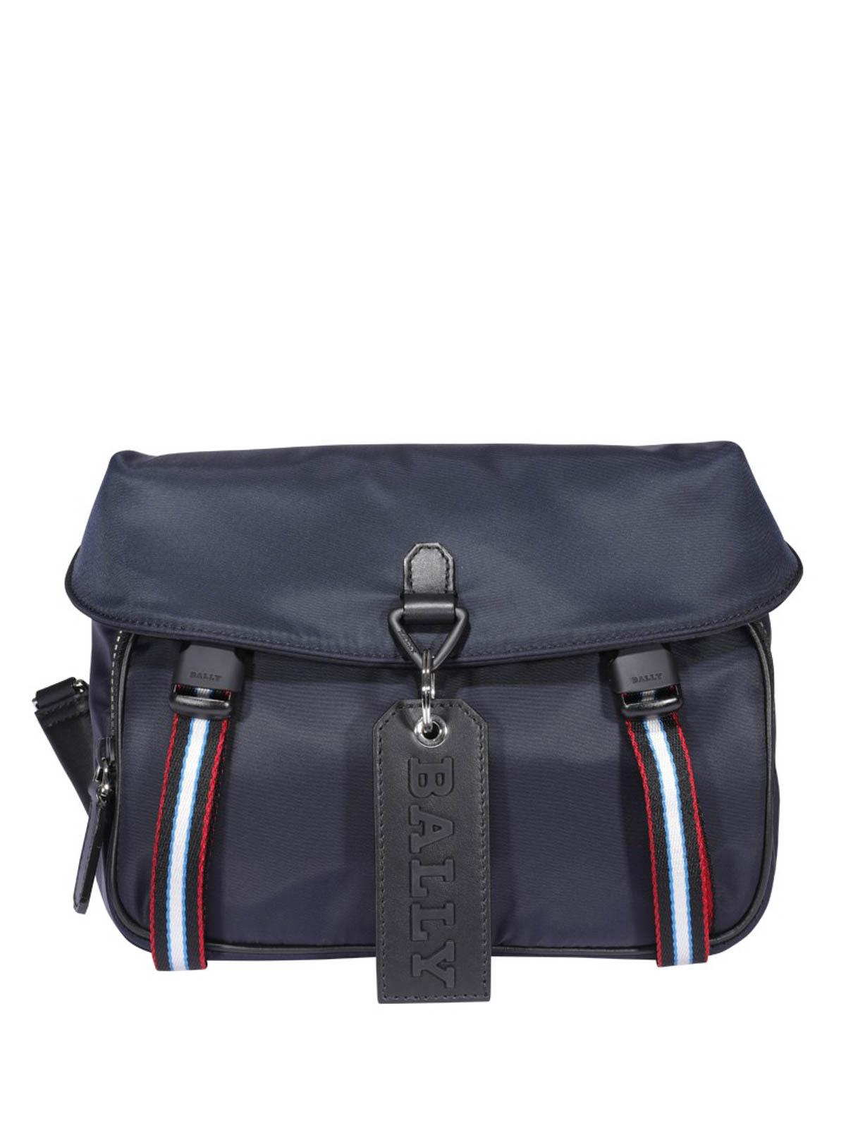 Bally Synthetic Catch Nylon Messenger Bag in Blue for Men Lyst