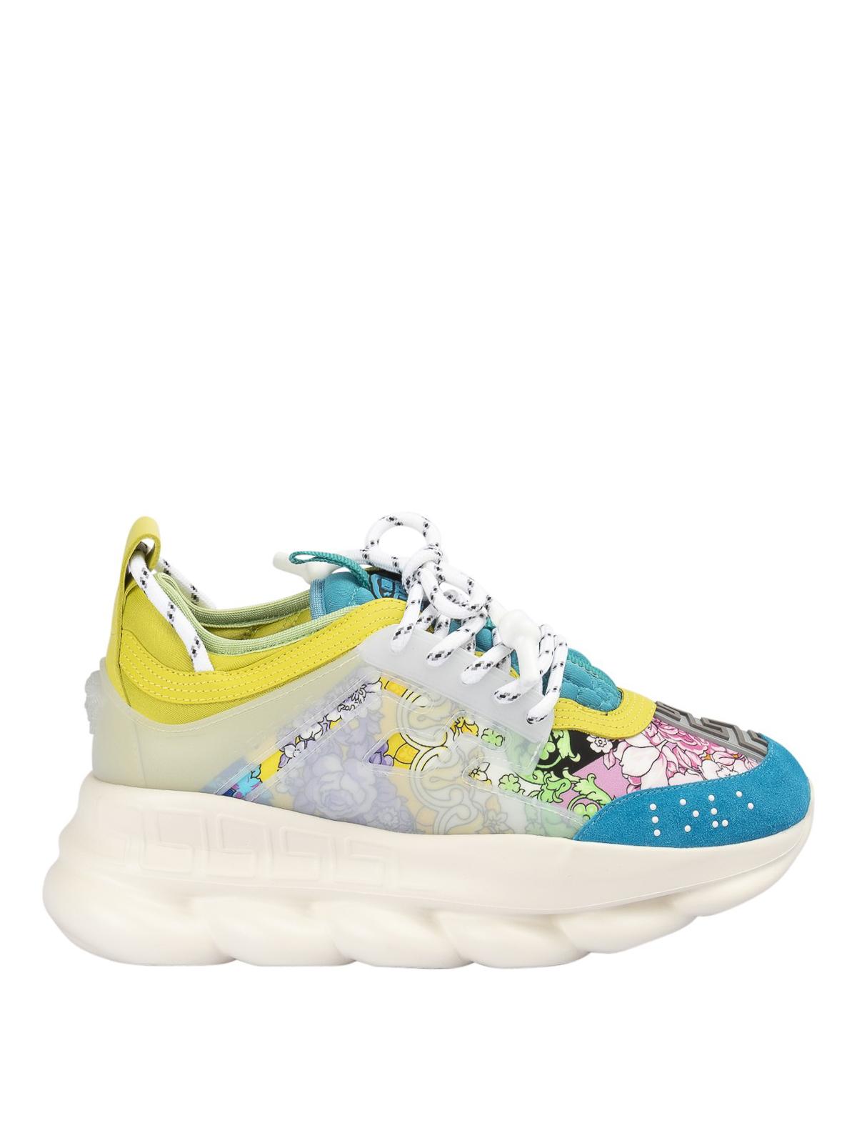 women's versace chain reaction sneakers