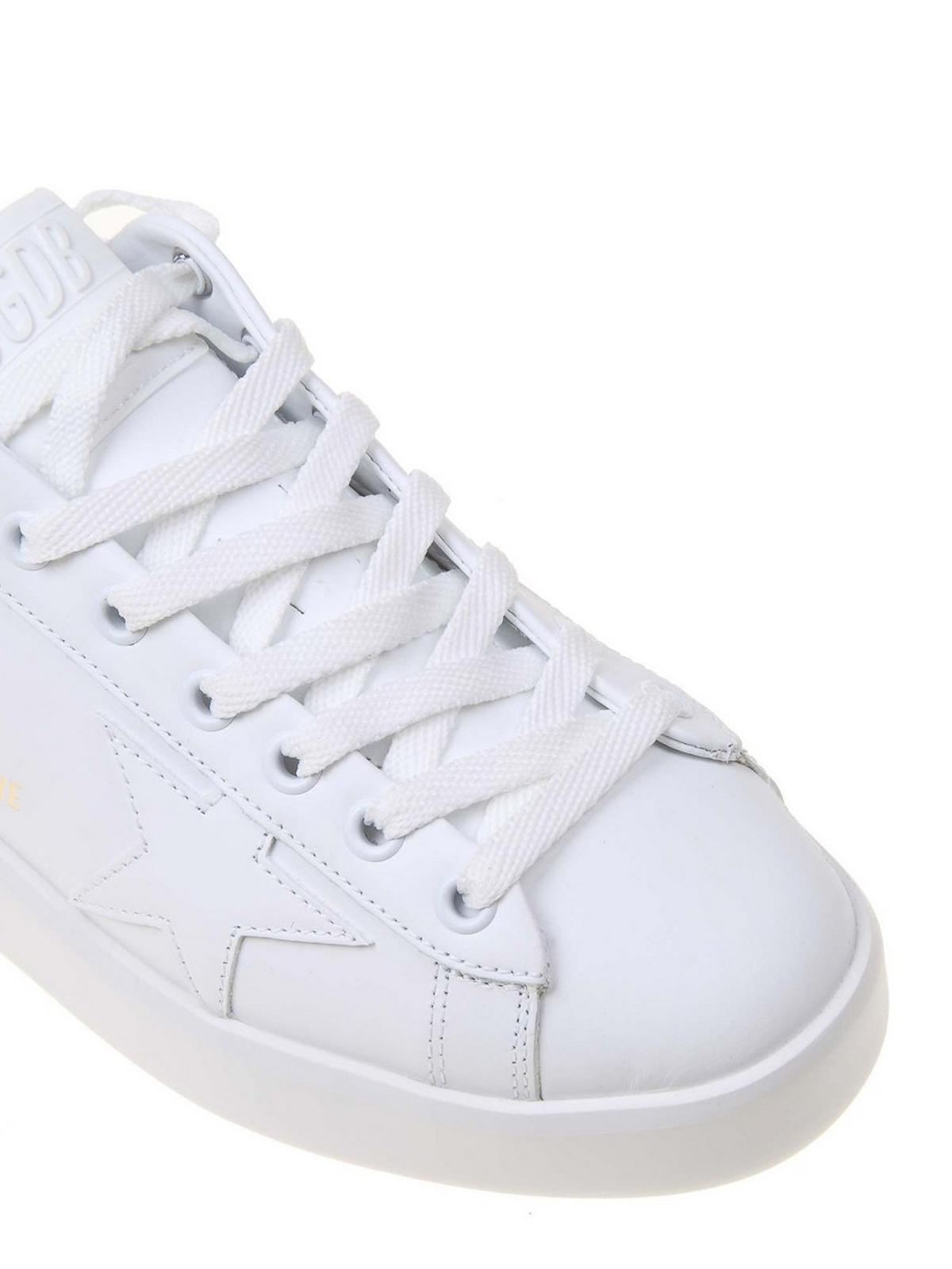 golden goose purestar leather sneakers
