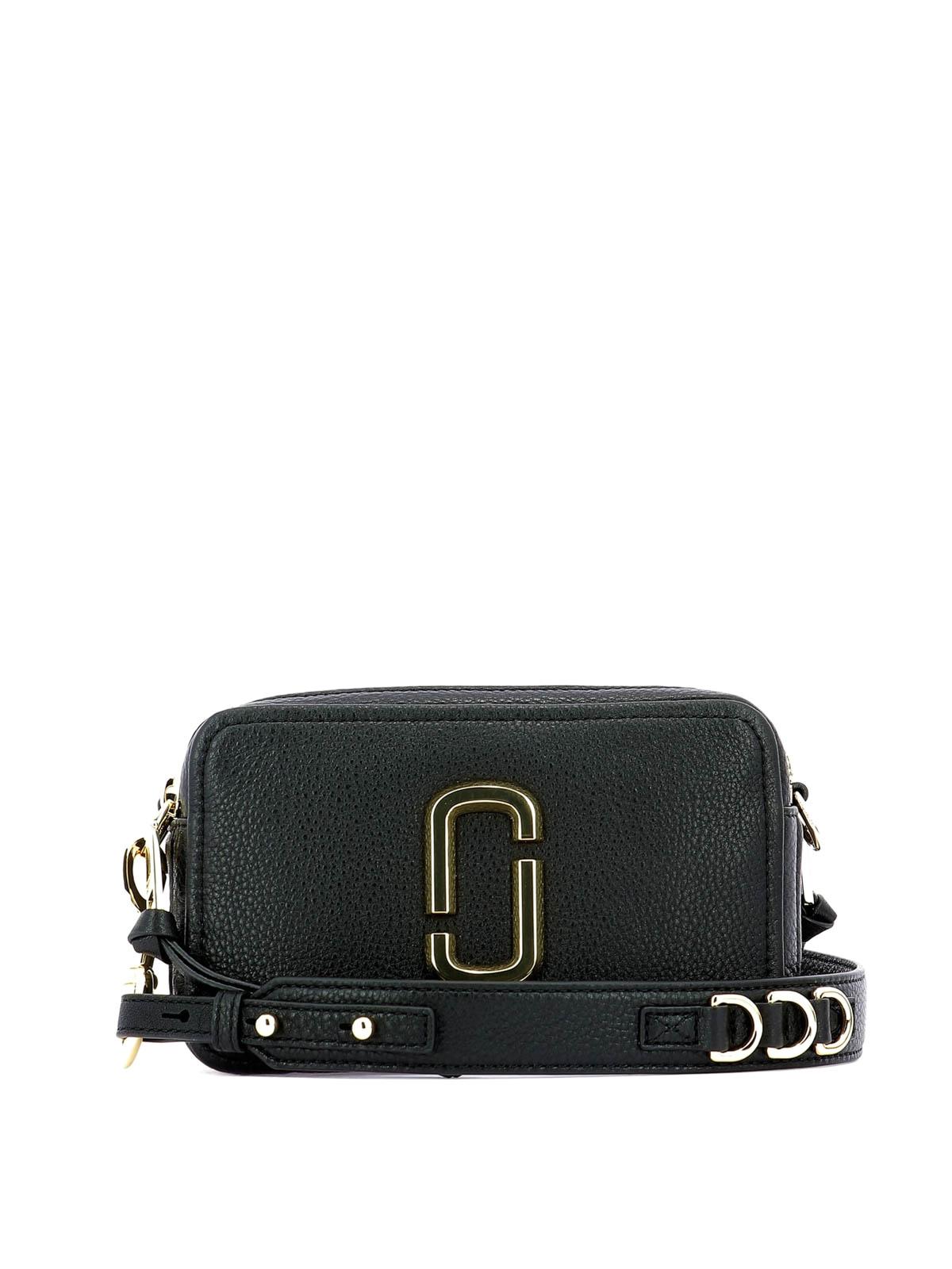 Marc Jacobs Leather The Softshot 21 Black Cross Body Bag Lyst
