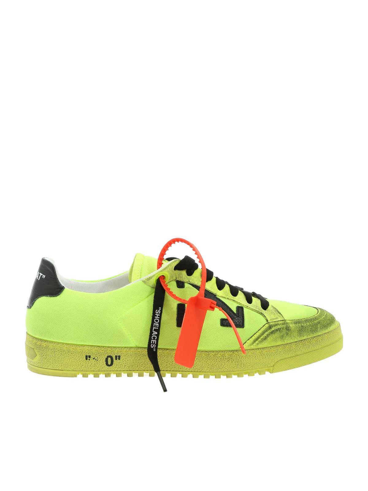 neon off white sneakers