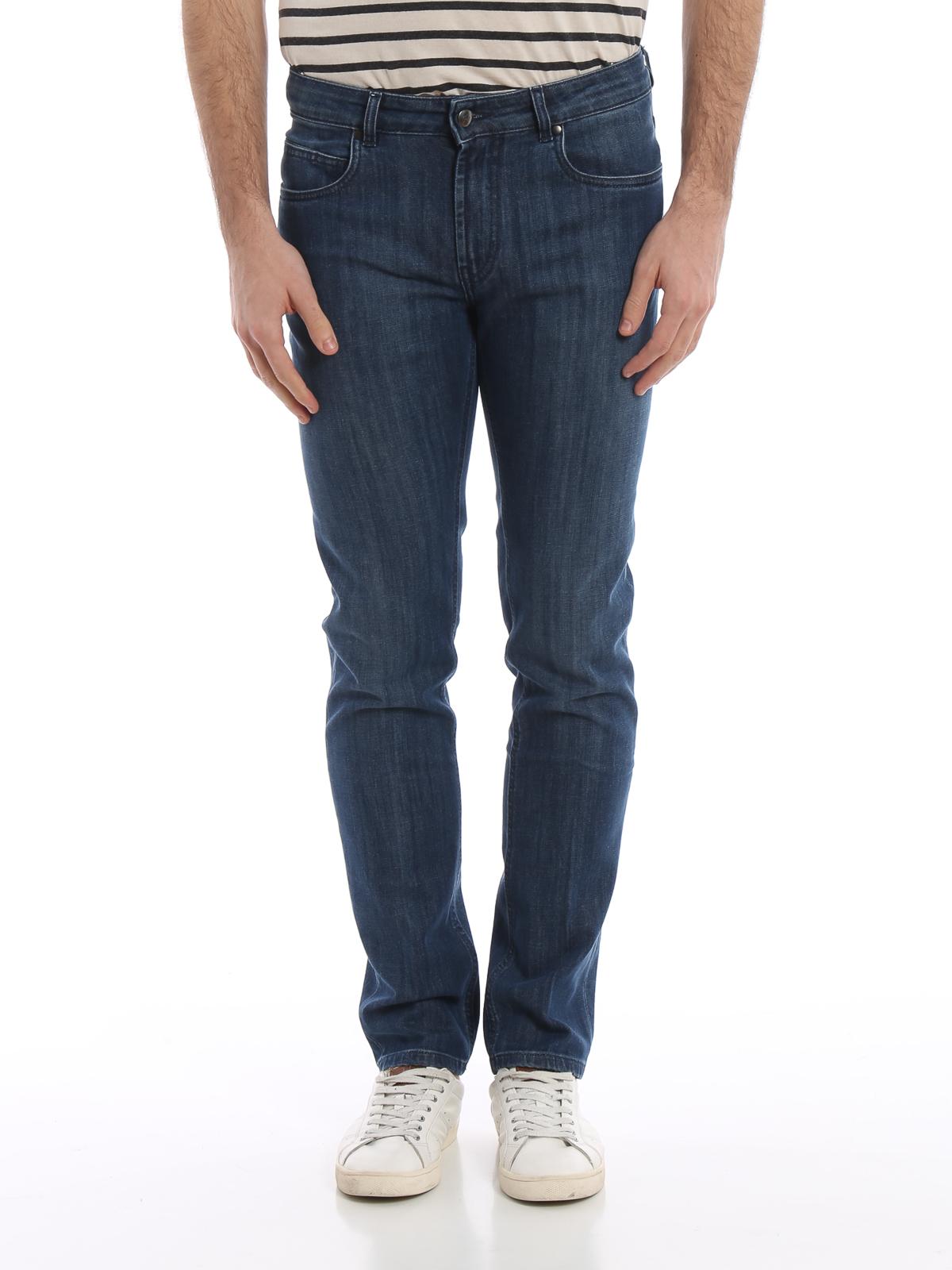 Fay Denim Five Pocket Slim Jeans in Dark Wash (Blue) for Men - Lyst