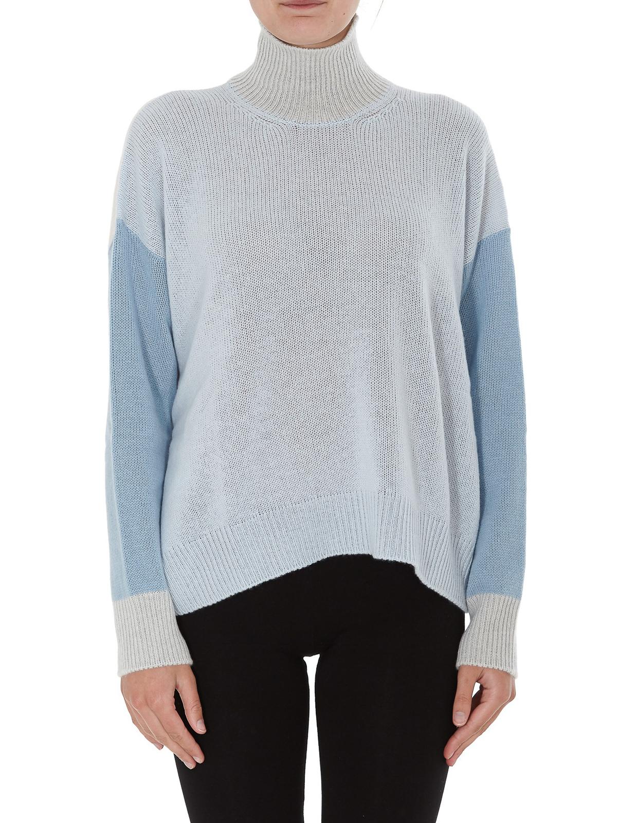 Marni Cashmere Turtleneck Sweater in Light Blue (Blue) Lyst