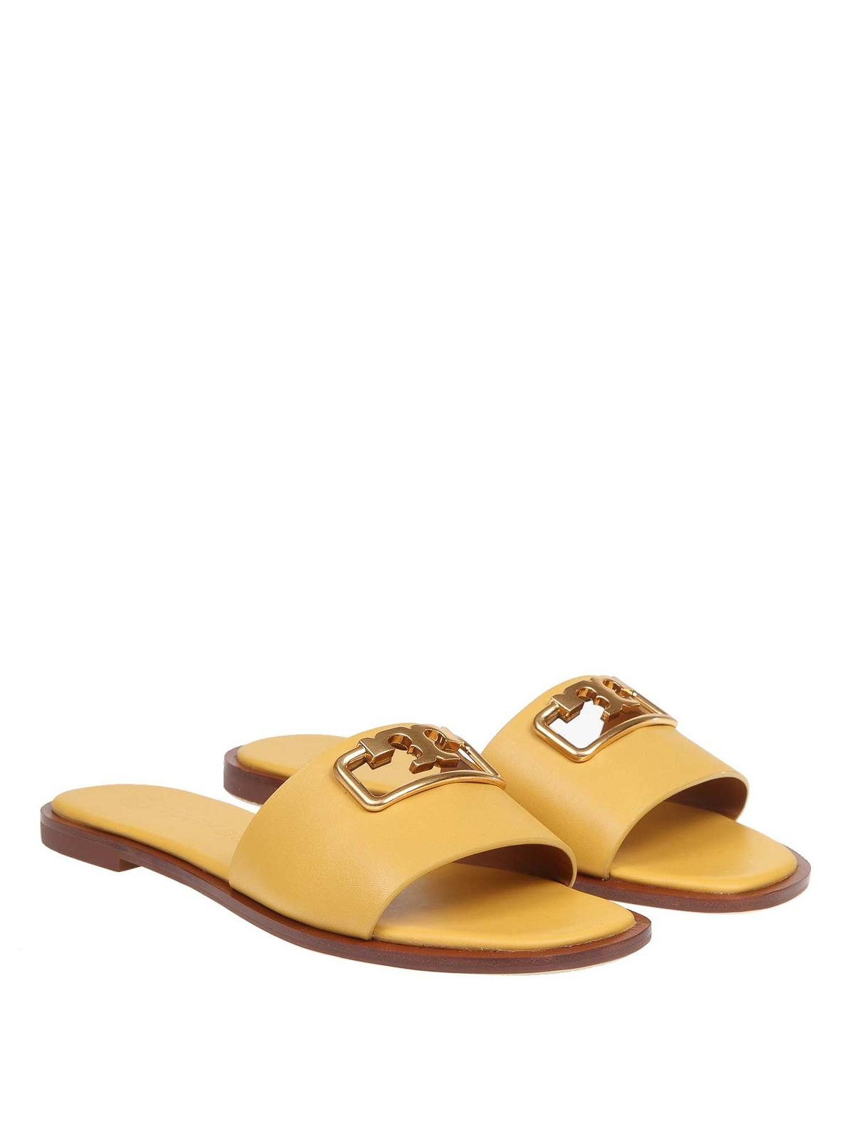 colorful tory burch slides