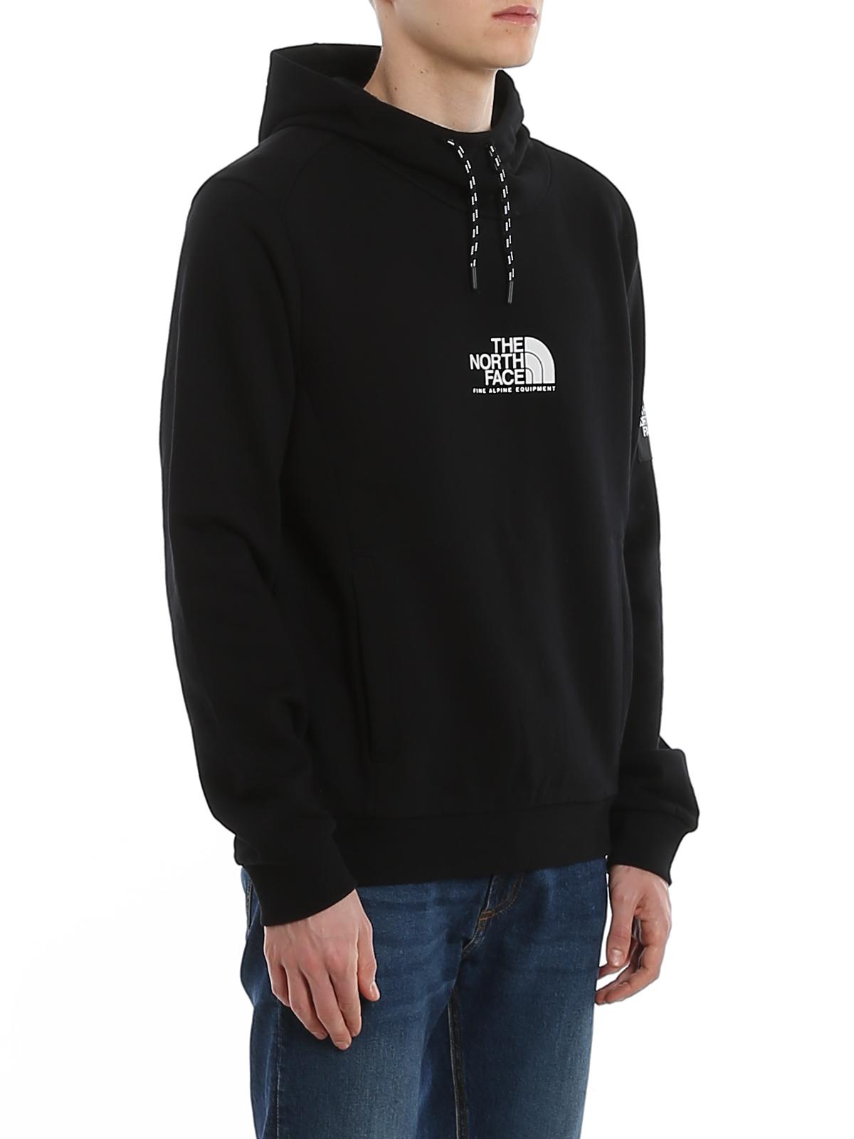 The North Face Logo-print Fleece-back Cotton-jersey Hoodie in Black for ...