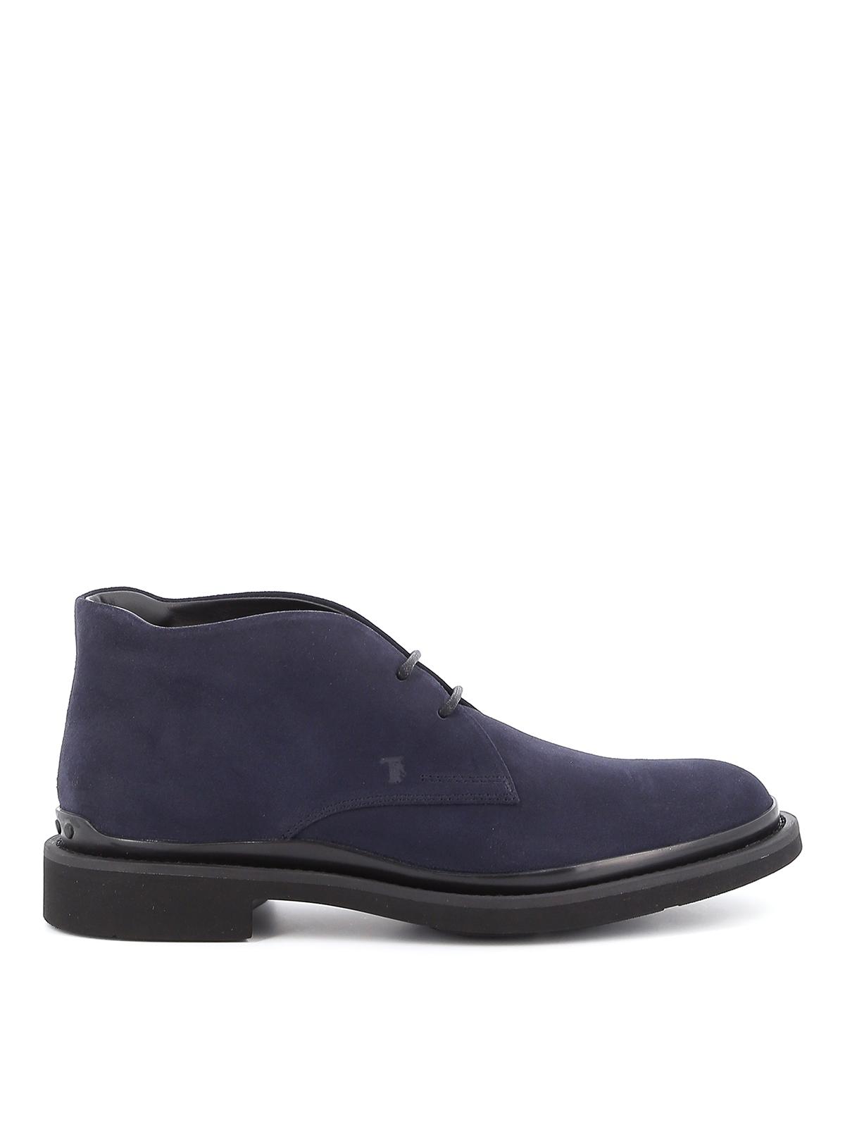 tod's desert boots in suede