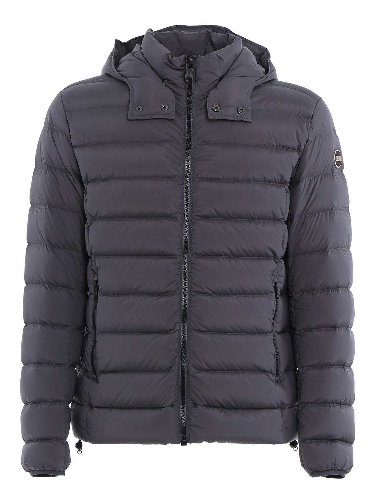 Colmar Synthetic Matte Stretch Quilted Nylon Puffer Jacket in Grey ...