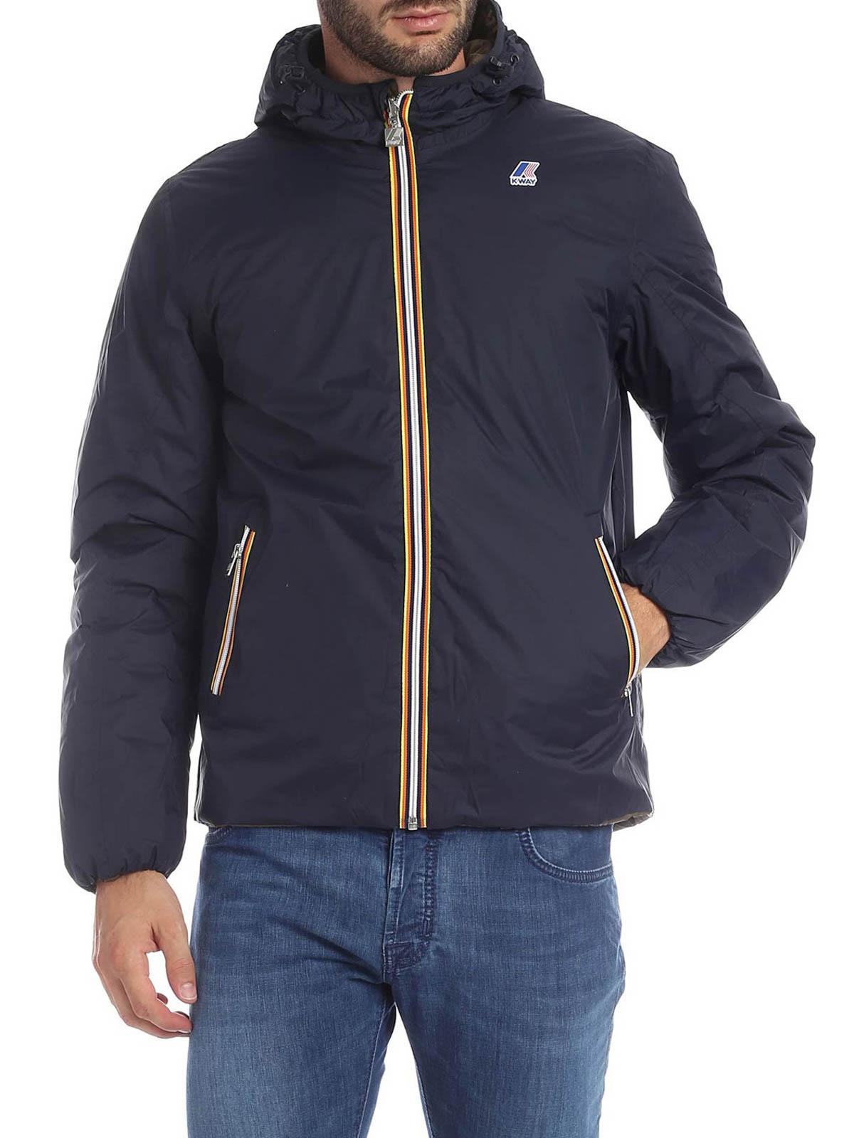 K-Way Synthetic Jacques Thermo Plus Puffer Jacket in Blue for Men - Lyst