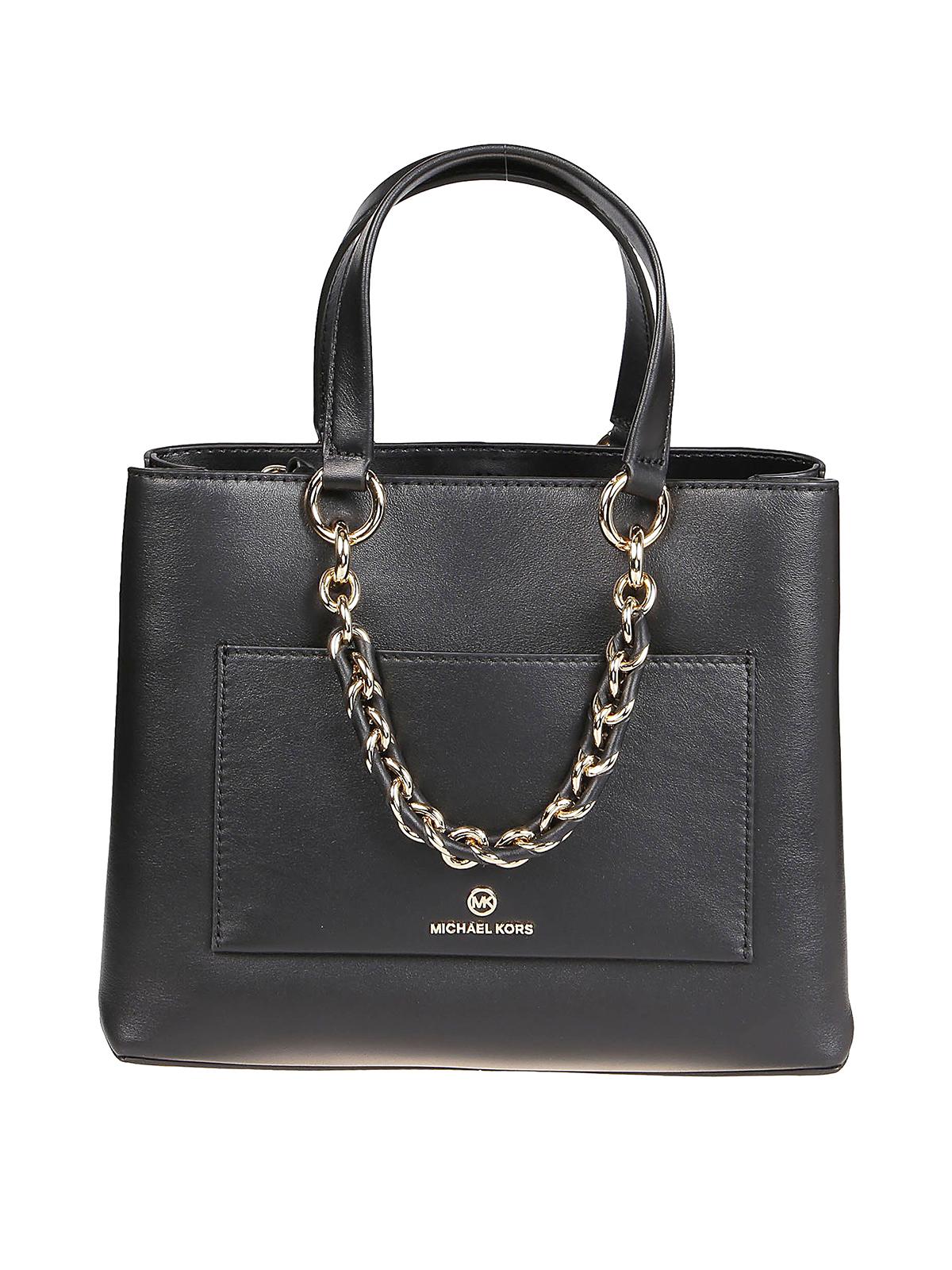 Cece Small Leather Chain Messenger Bag IUCN Water