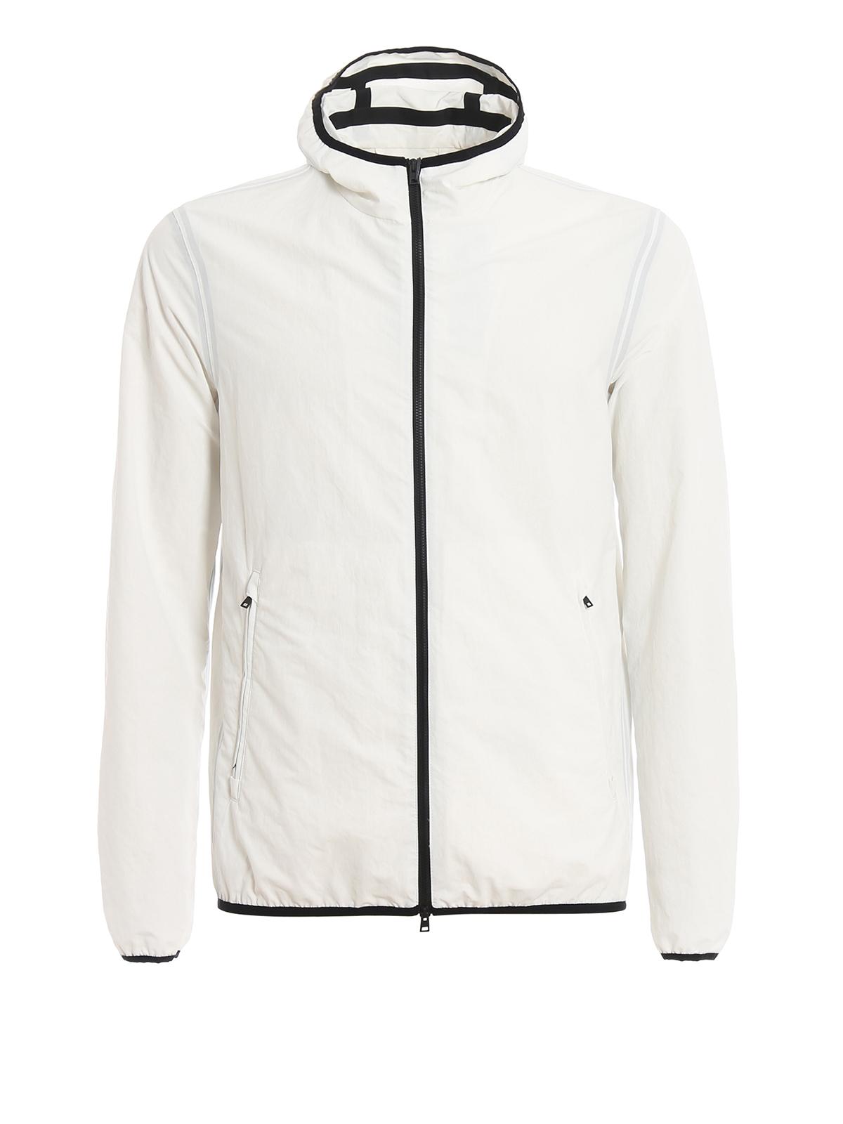 Herno Matte Plaster Tech Fabric Hooded Jacket in White for Men - Lyst