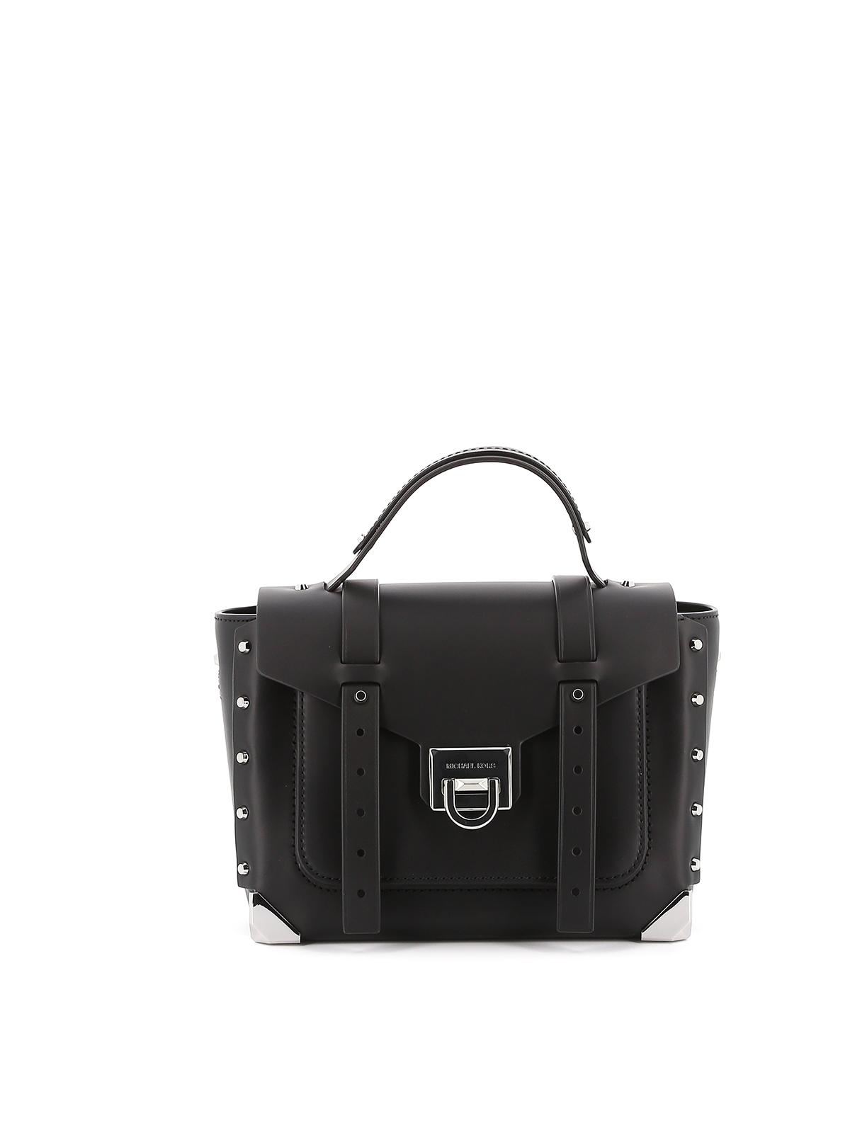 michael kors manhattan satchel black
