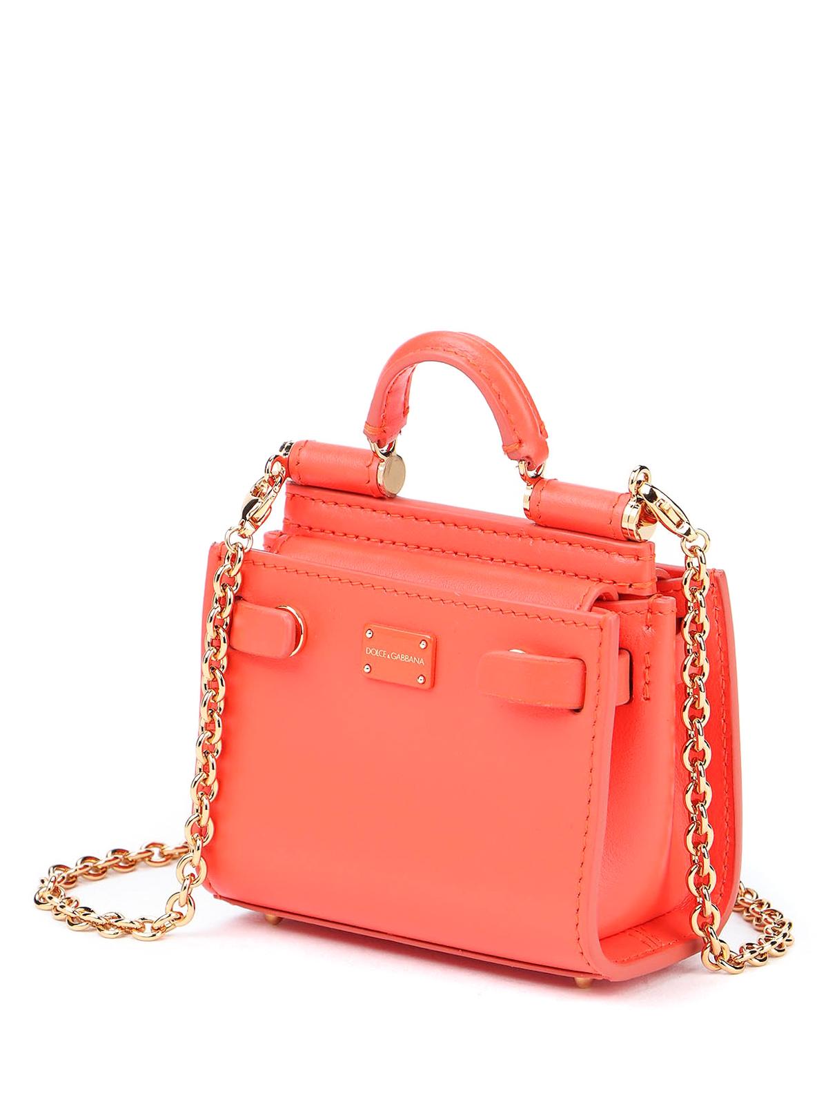 dolce and gabbana orange purse