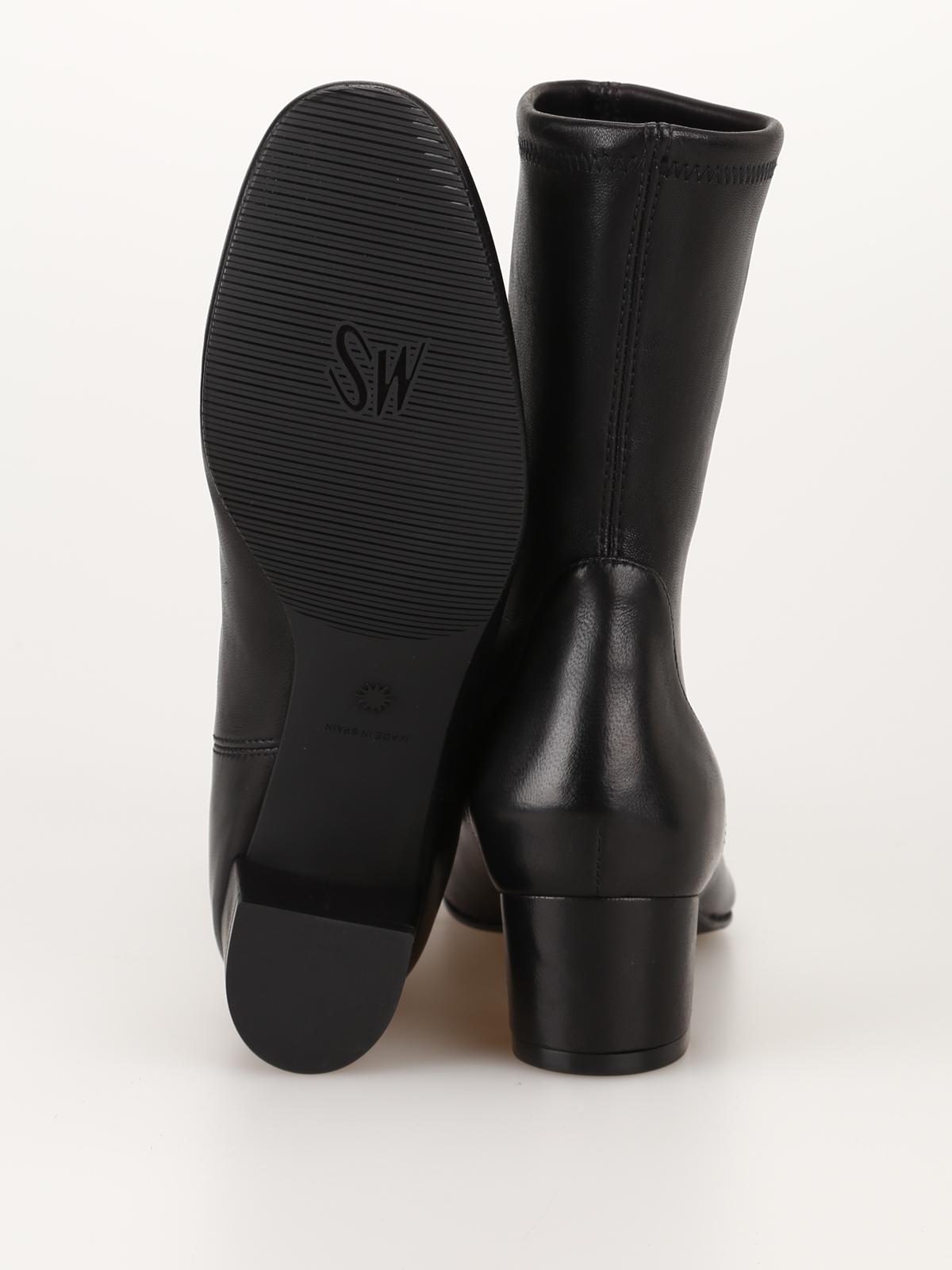 stuart weitzman ernestine leather bootie