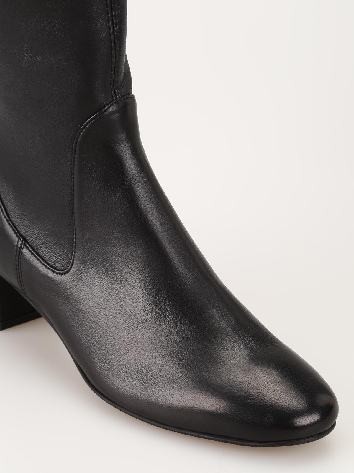 stuart weitzman ernestine leather bootie