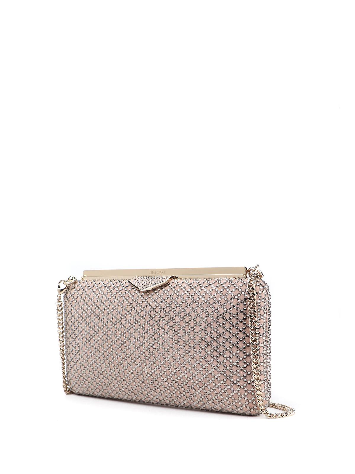 jimmy choo pink clutch bag