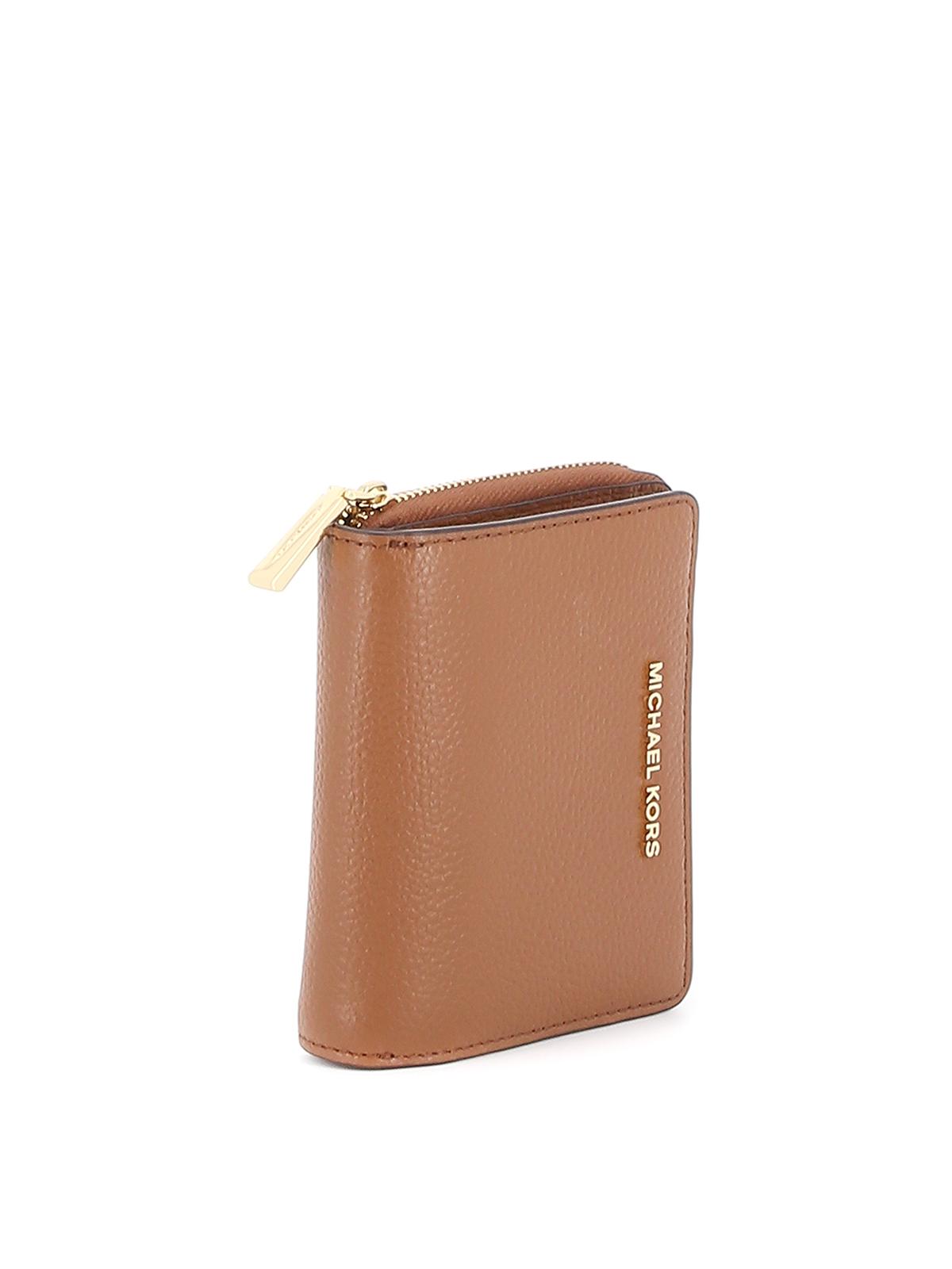 light brown mk wallet