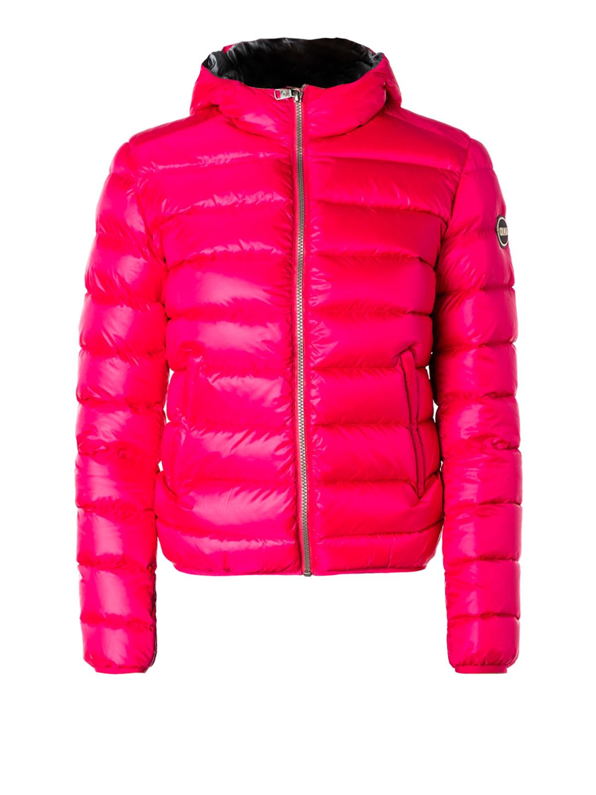 COLMAR ORIGINALS Fuchsia Hooded Puffer Jacket in Pink - Lyst