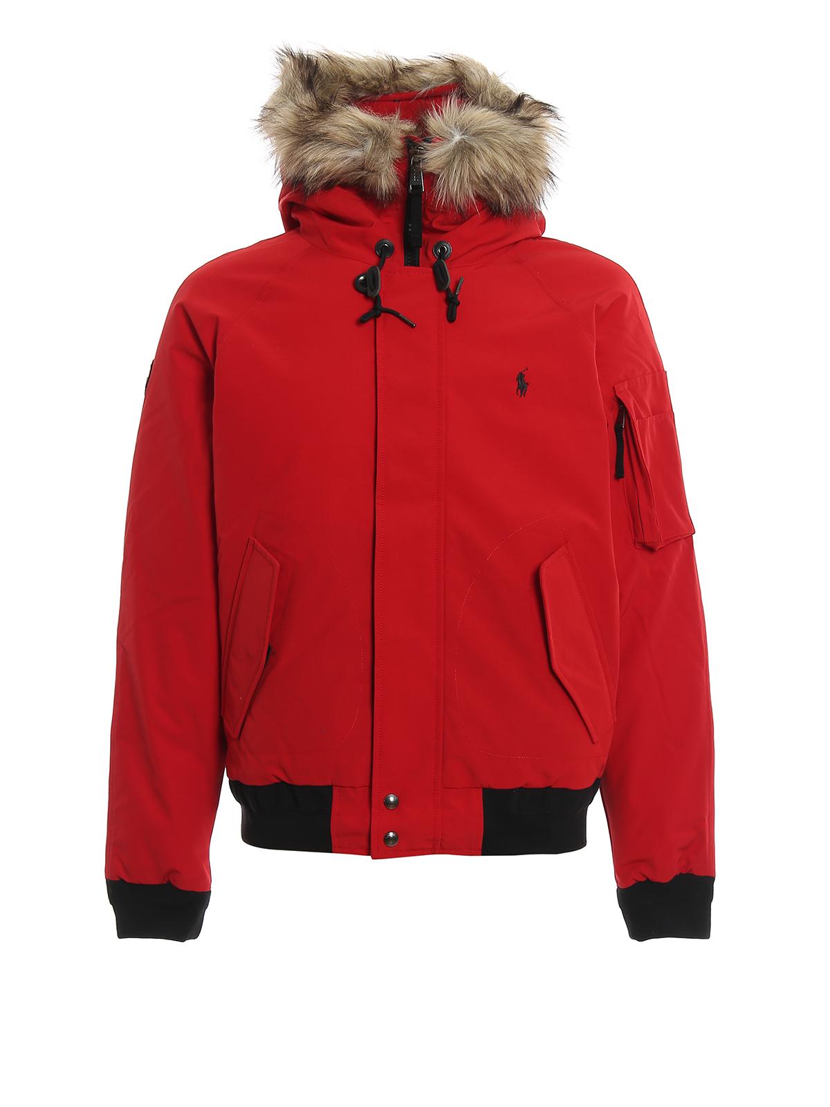 polo red puffer jacket