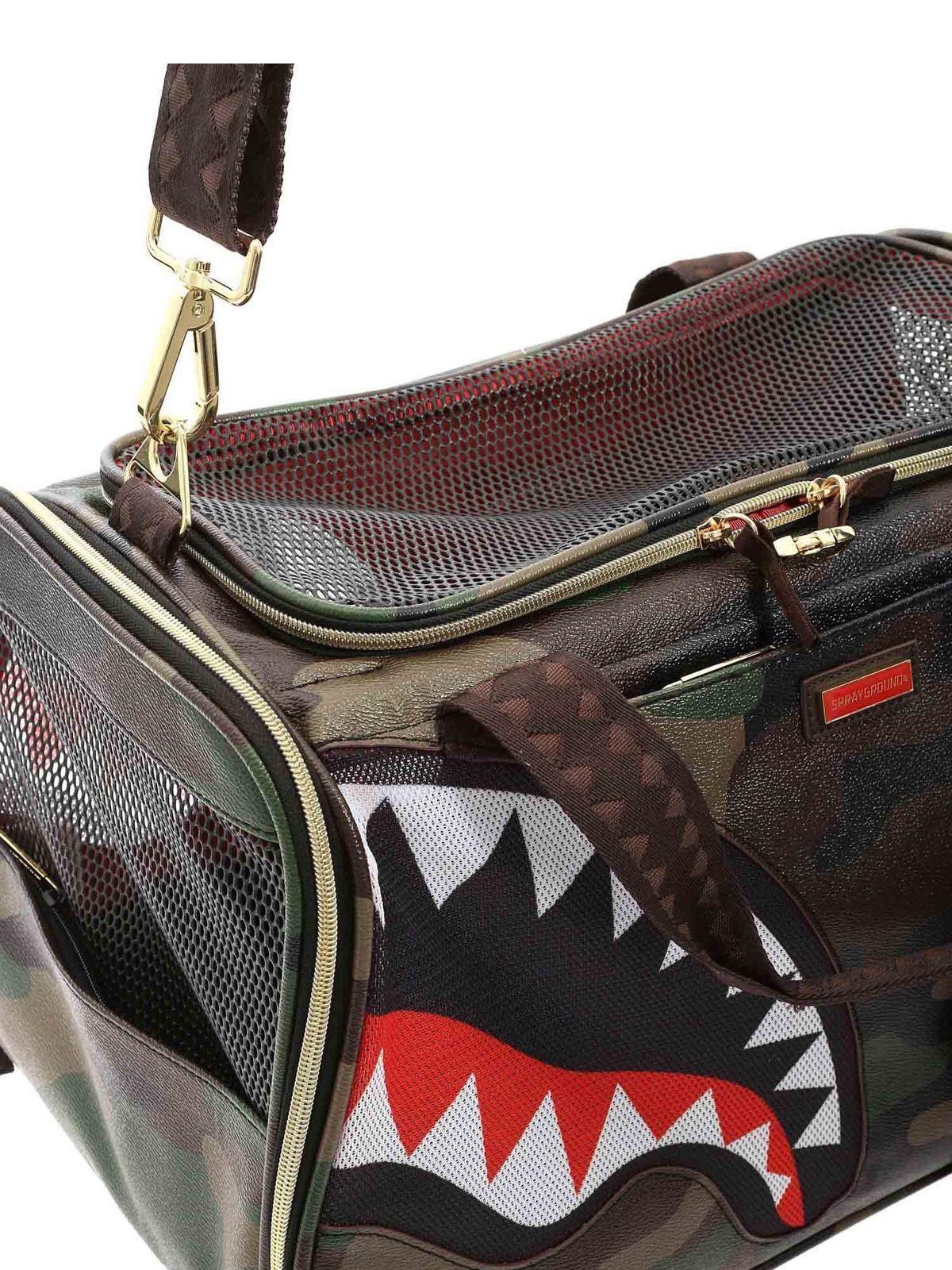 Sprayground Synthetic Shark Pet Carrier Camouflage Bag in Green Lyst
