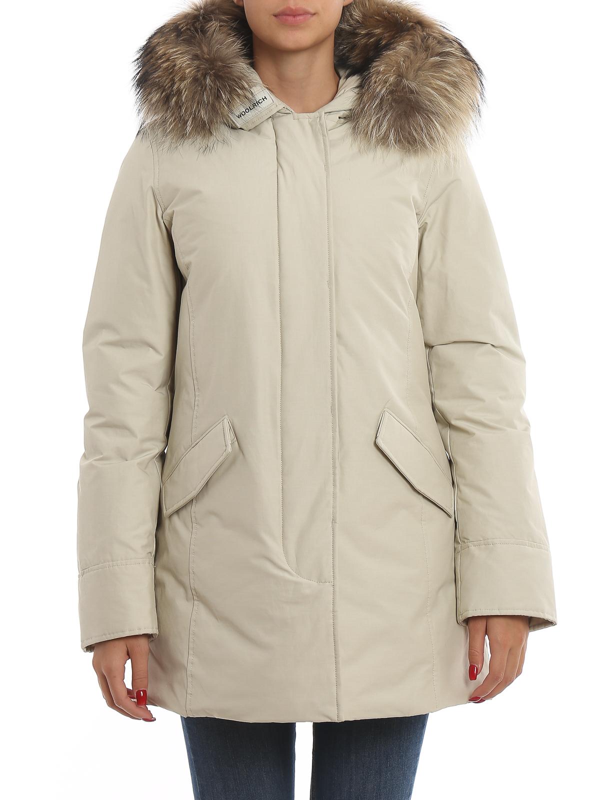 Woolrich Fur Arctic Parka White Igloo Padded Coat - Lyst