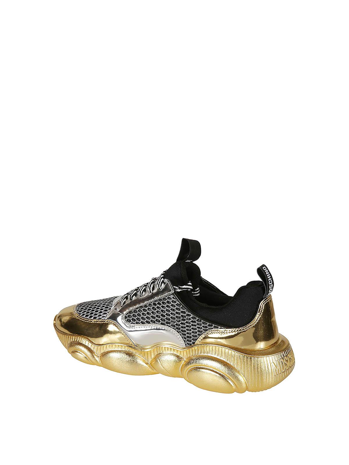 Gold moschino sneakers Clearance