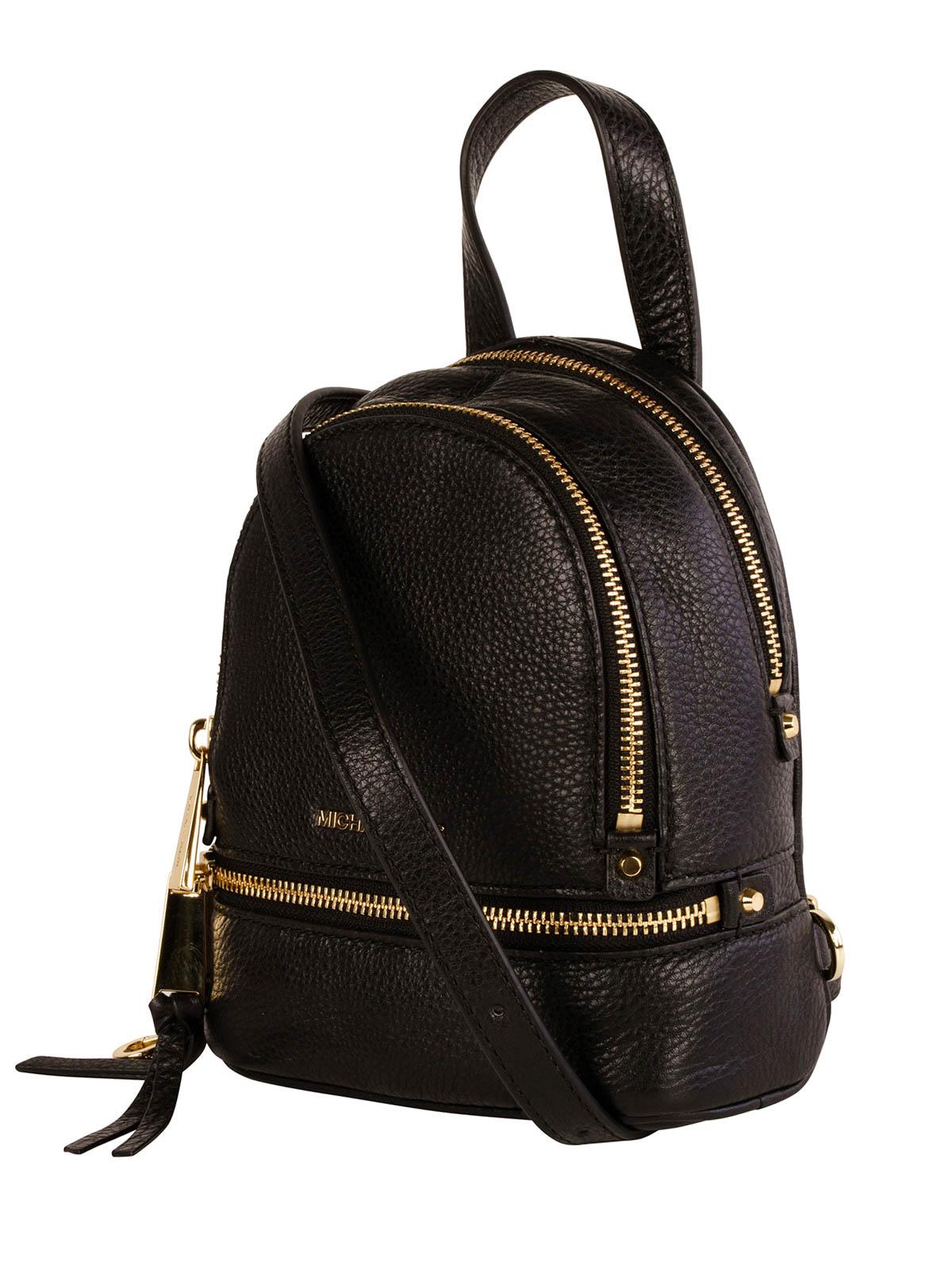 michael kors rhea black backpack