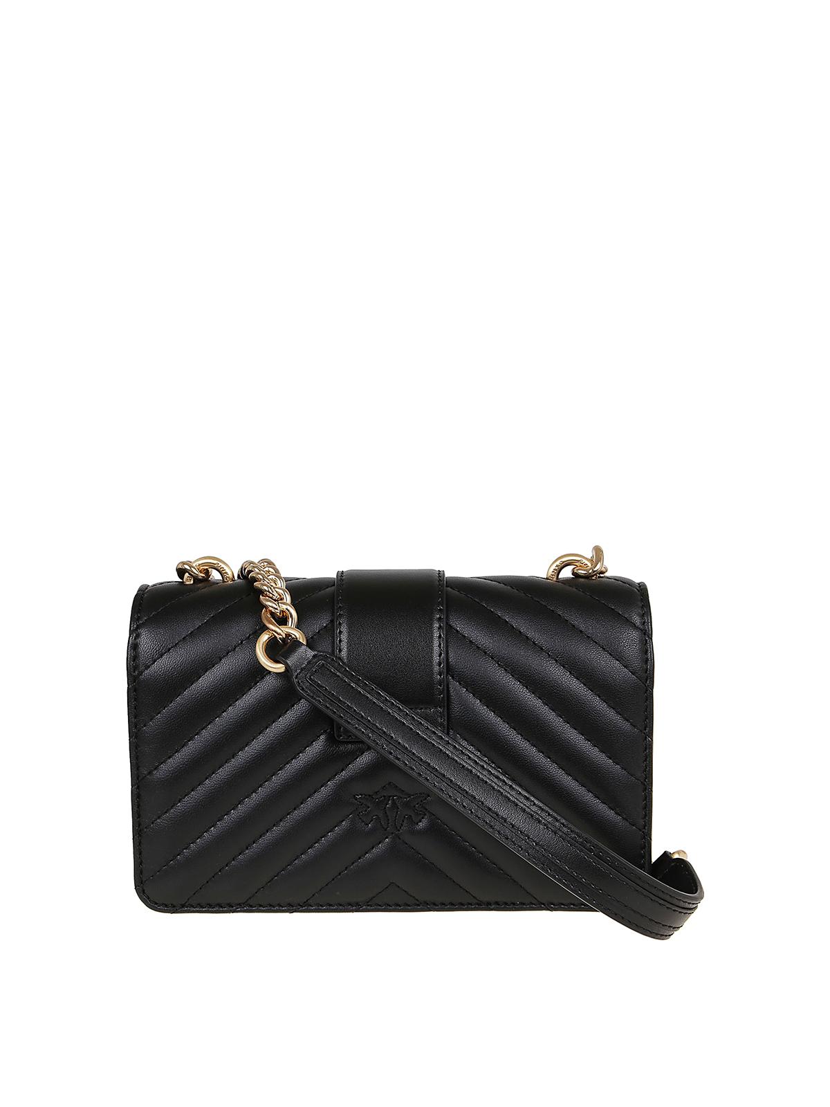 pinko mini love bag icon v quilt
