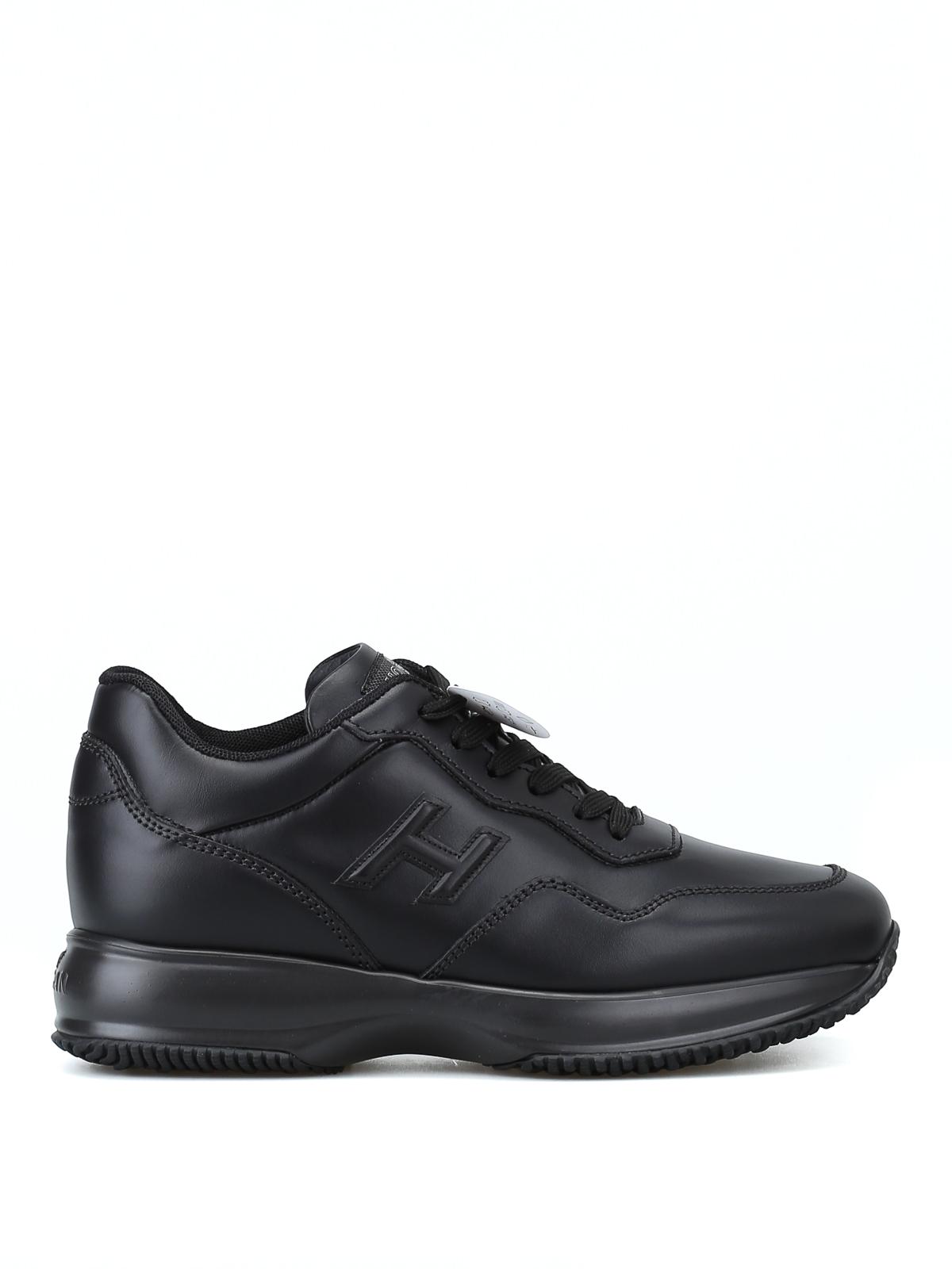 Hogan Interactive Black Leather H 3d Sneakers for Men - Lyst