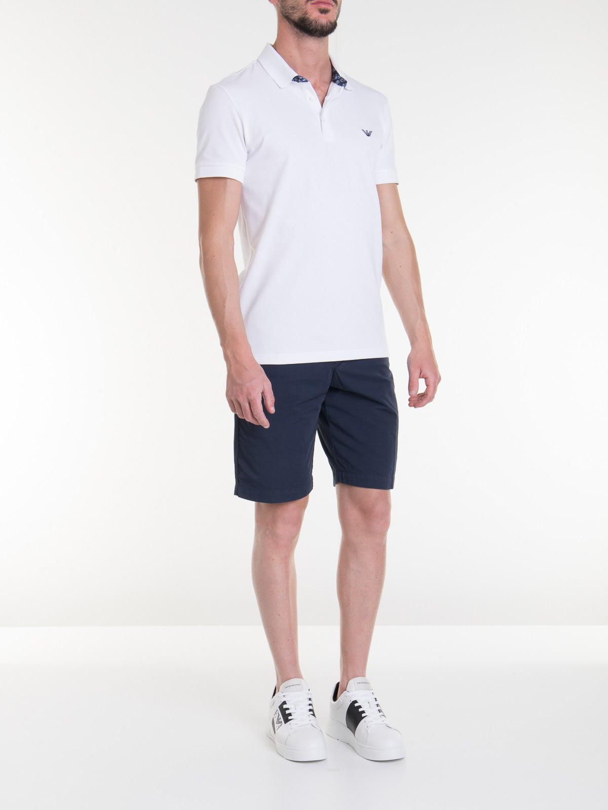 emporio armani white polo shirt