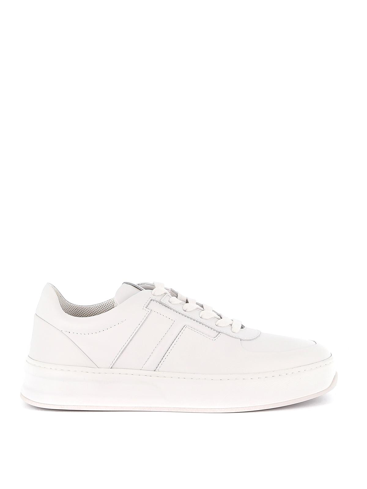 Tod's White Leather Sneakers for Men - Lyst