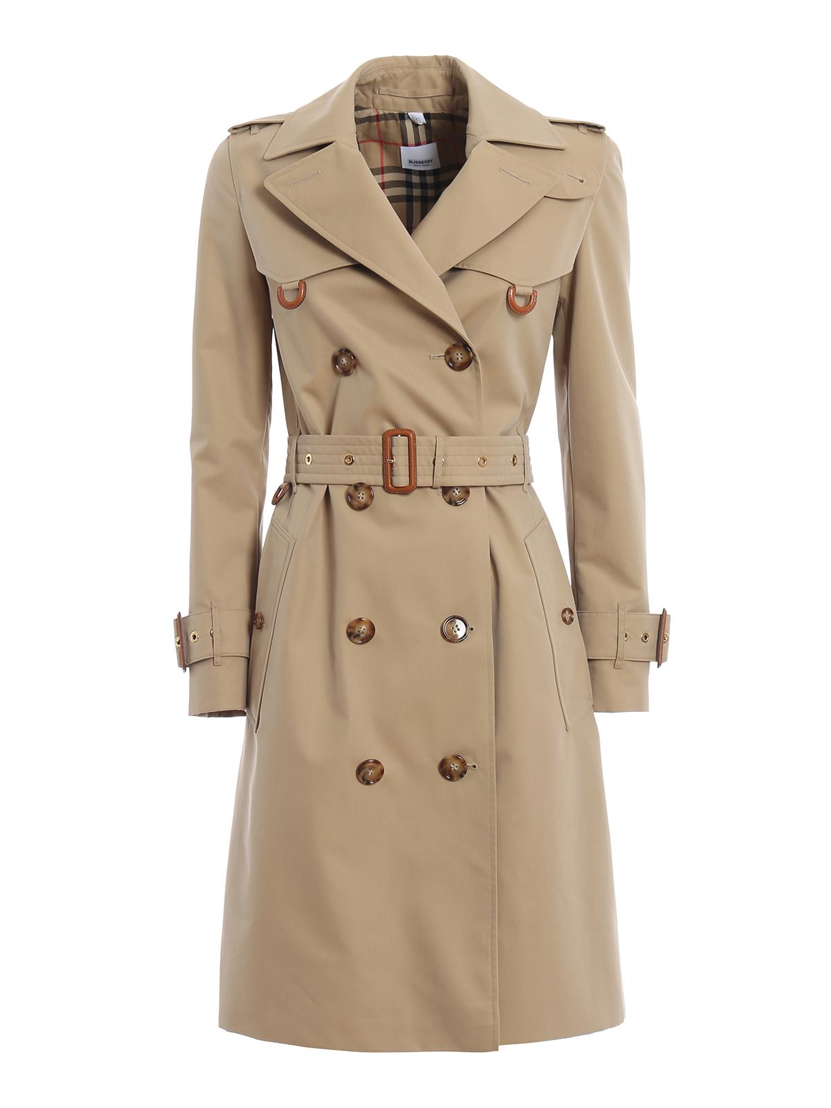 Burberry Cotton Islington Classic Trench Coat in Beige (Natural) - Lyst