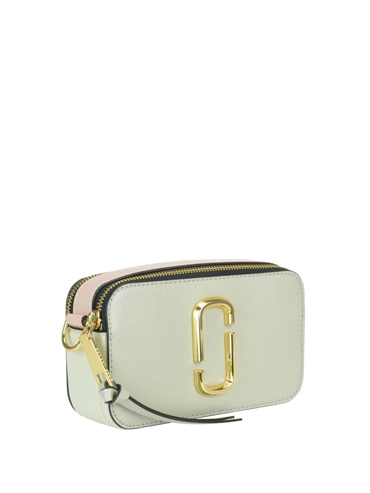 Marc Jacobs Snapshot Saffiano Leather Camera Bag in Light Grey (Gray